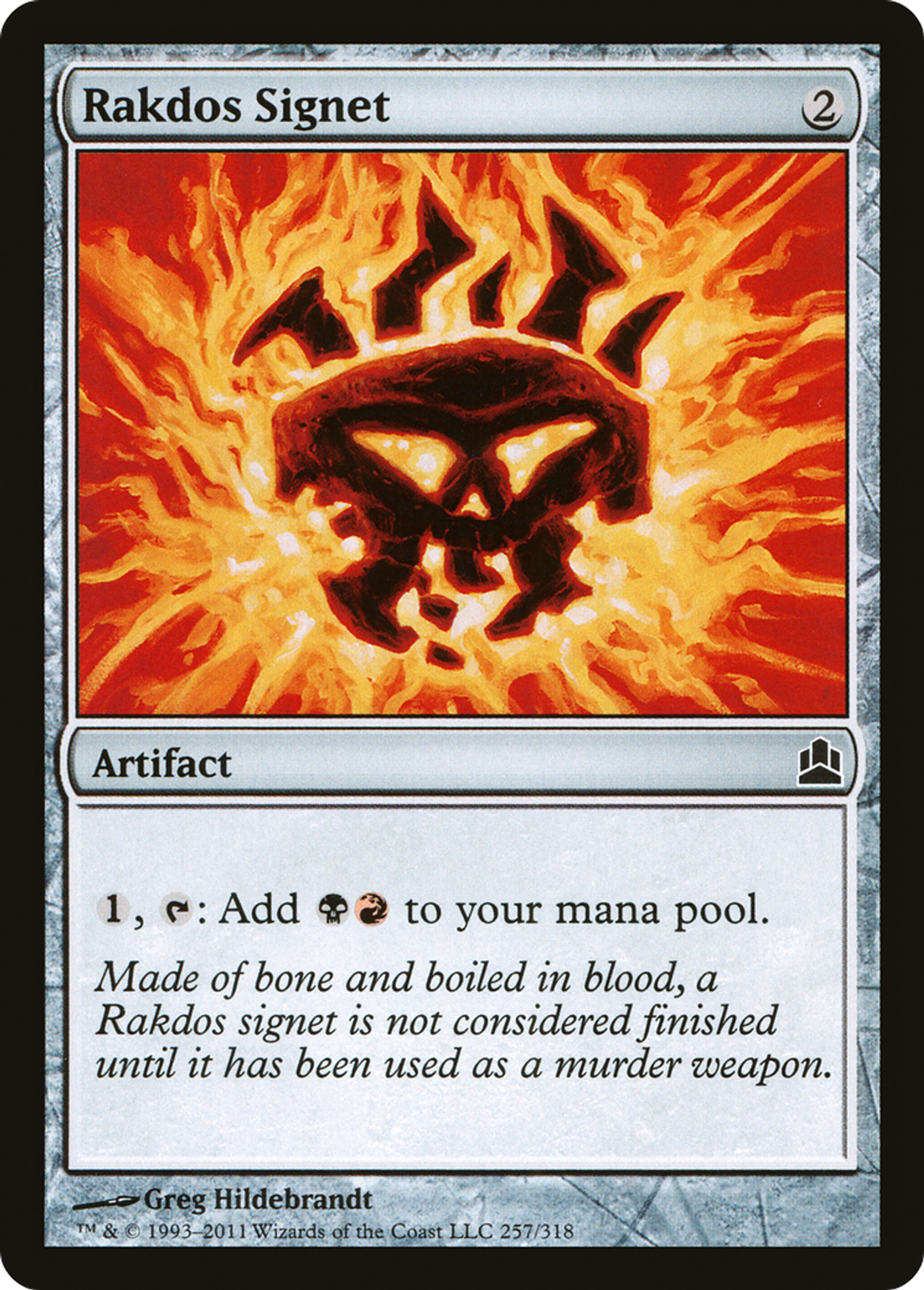 Cachet de Rakdos — Commander 2011 — Magic: The Gathering