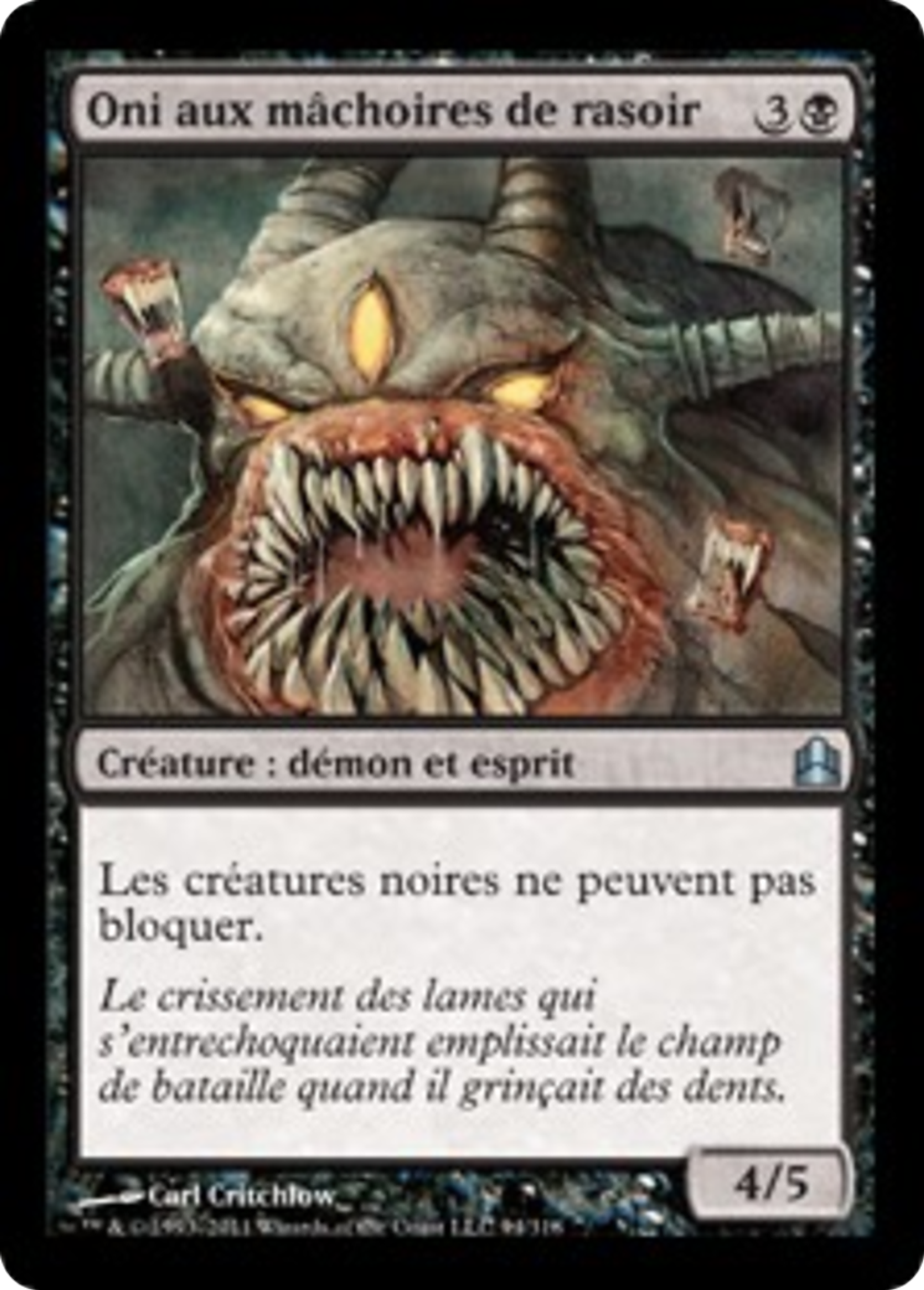 Oni aux mâchoires de rasoir — Commander 2011 — Magic: The Gathering