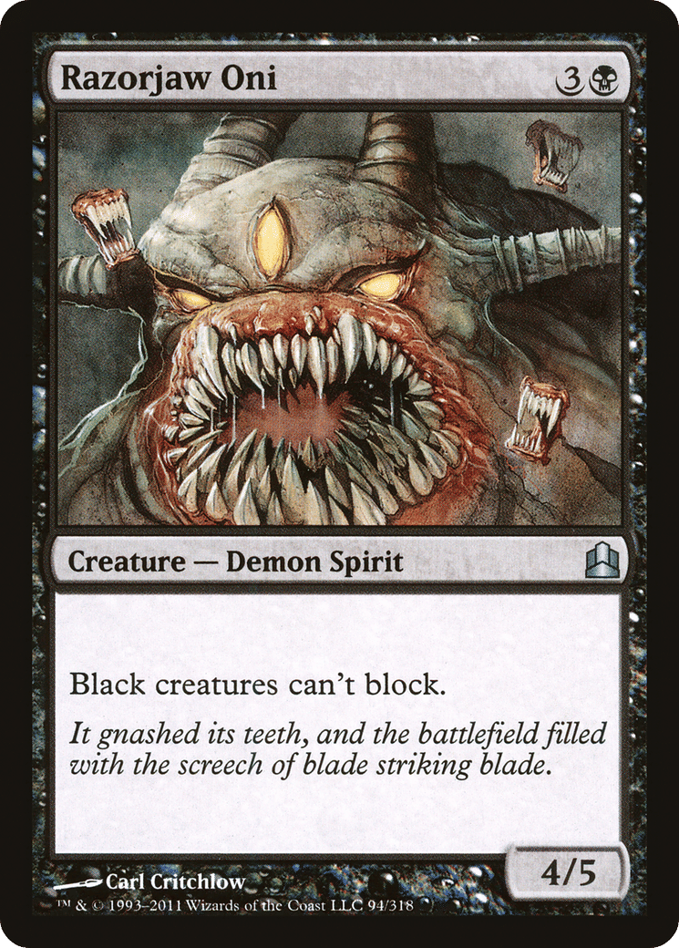 Razorjaw Oni — Commander 2011 — Magic: The Gathering