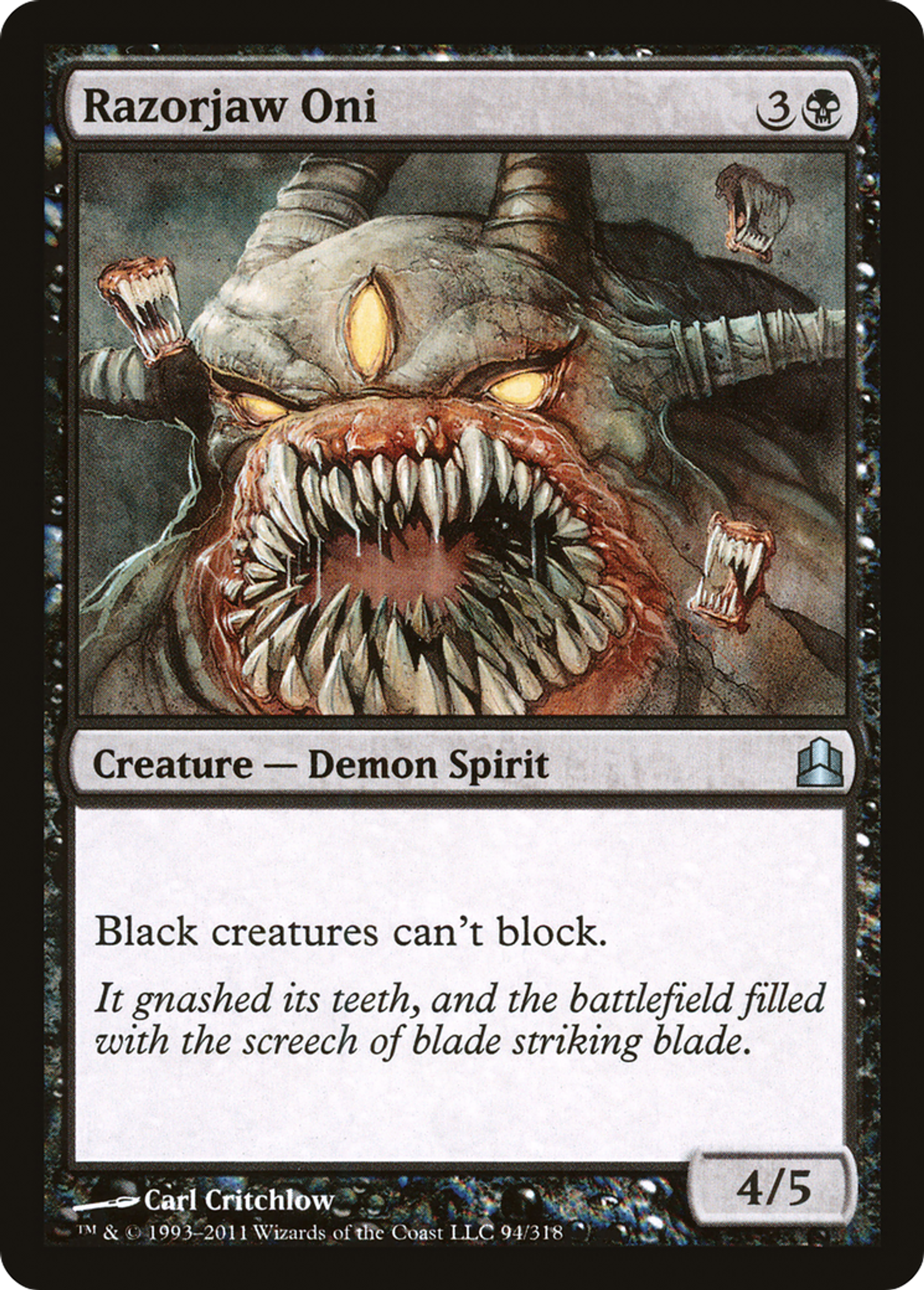 Razorjaw Oni — Commander 2011 — Magic: The Gathering