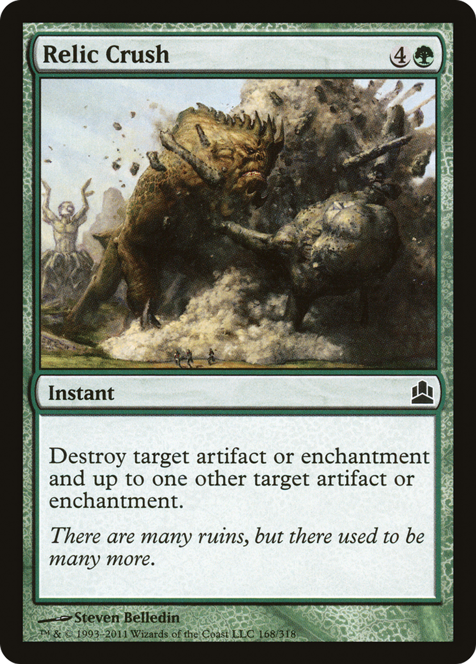 Relic Crush — Commander 2011 — Magic: The Gathering
