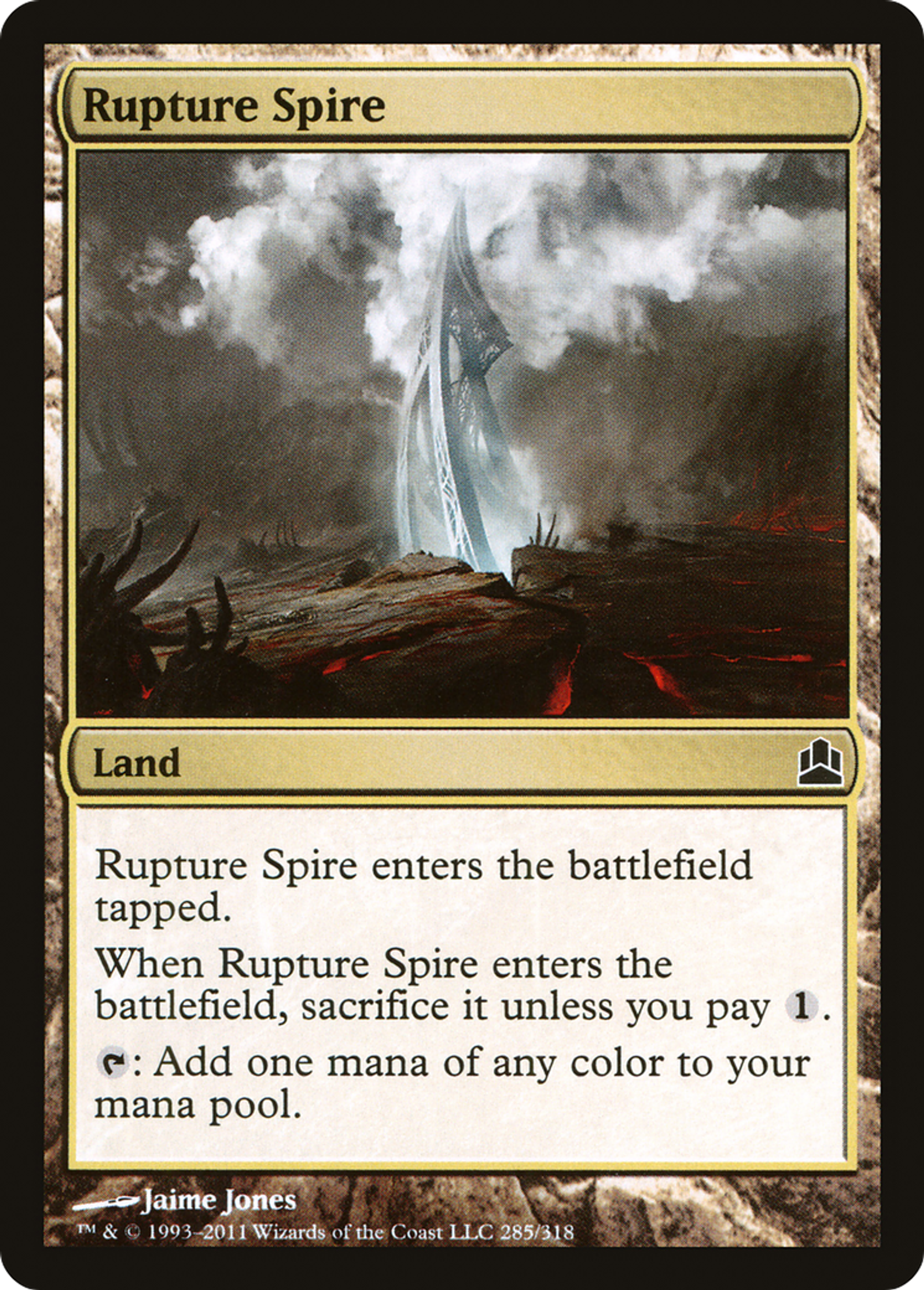 Rupture Spire — Commander 2011 — Magic: The Gathering
