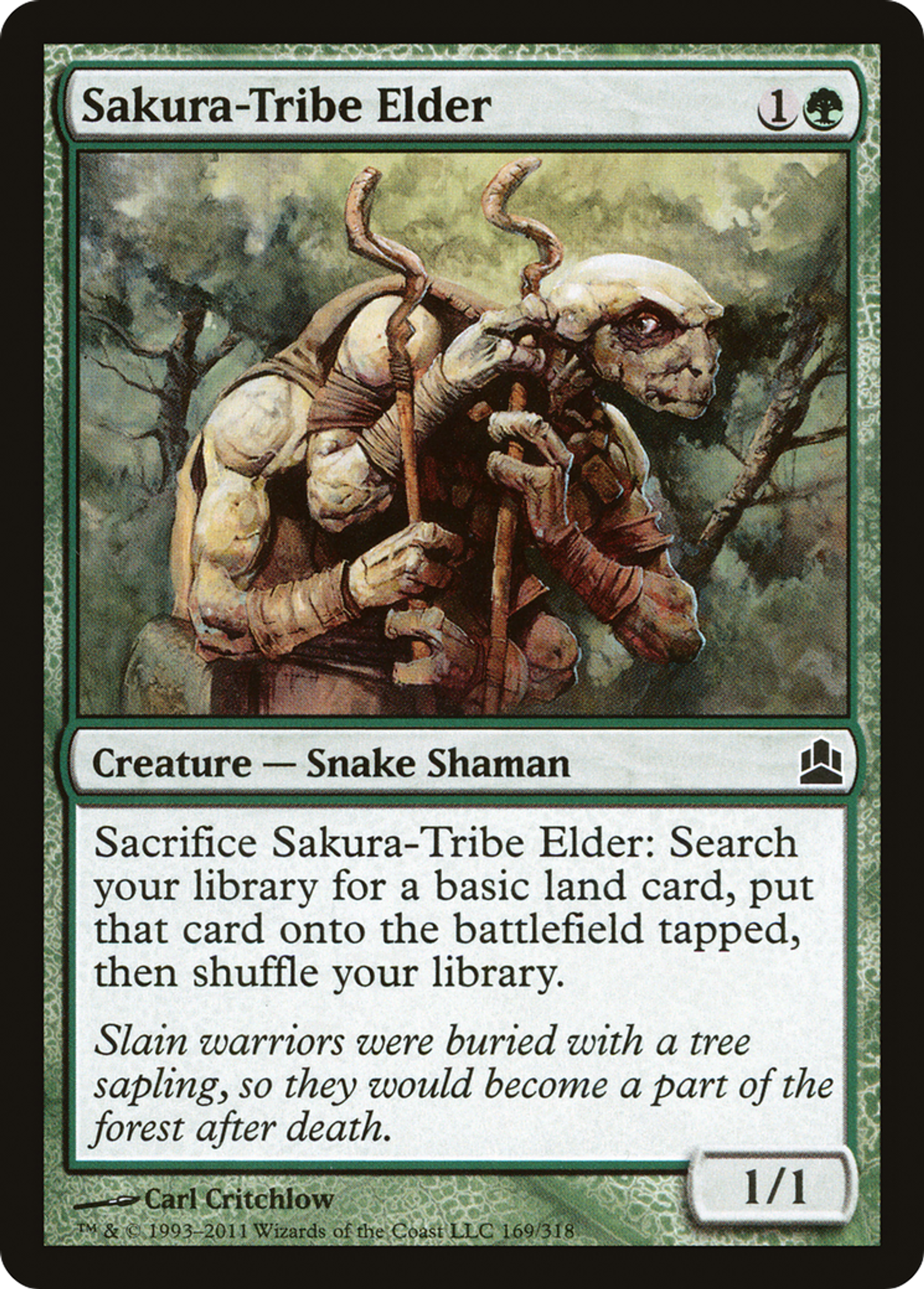 Sakura-Tribe Elder — Commander 2011 — Magic: The Gathering