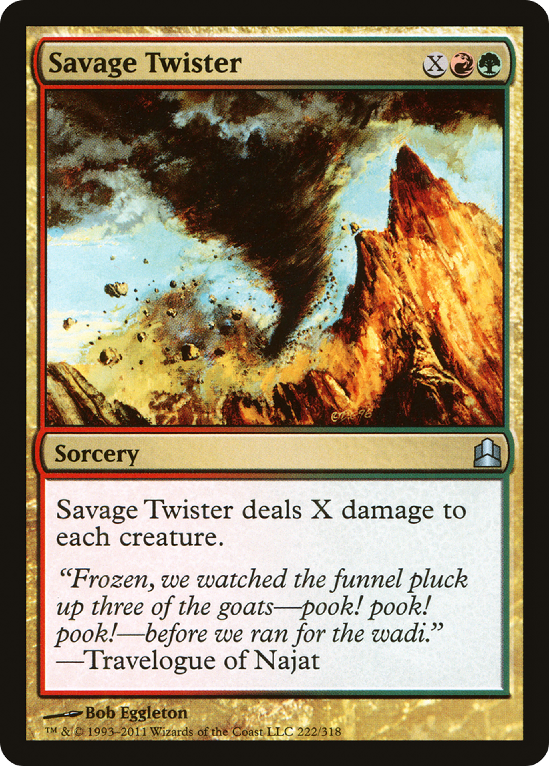 Savage Twister — Commander 2011 — Magic: The Gathering
