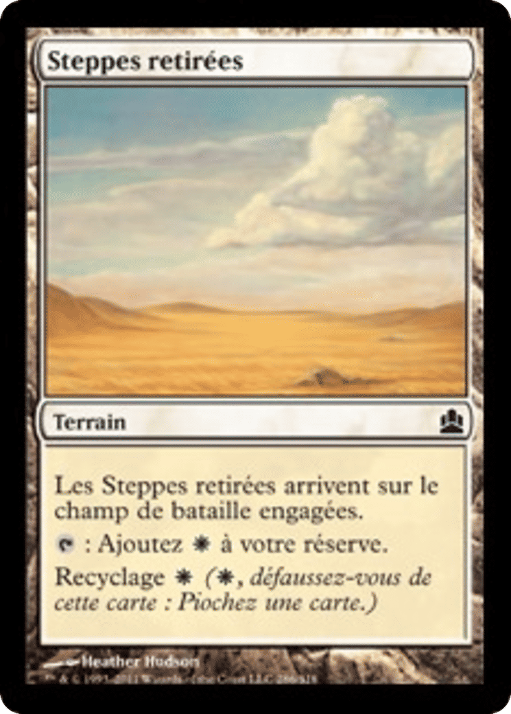 Steppes retirées — Commander 2011 — Magic: The Gathering