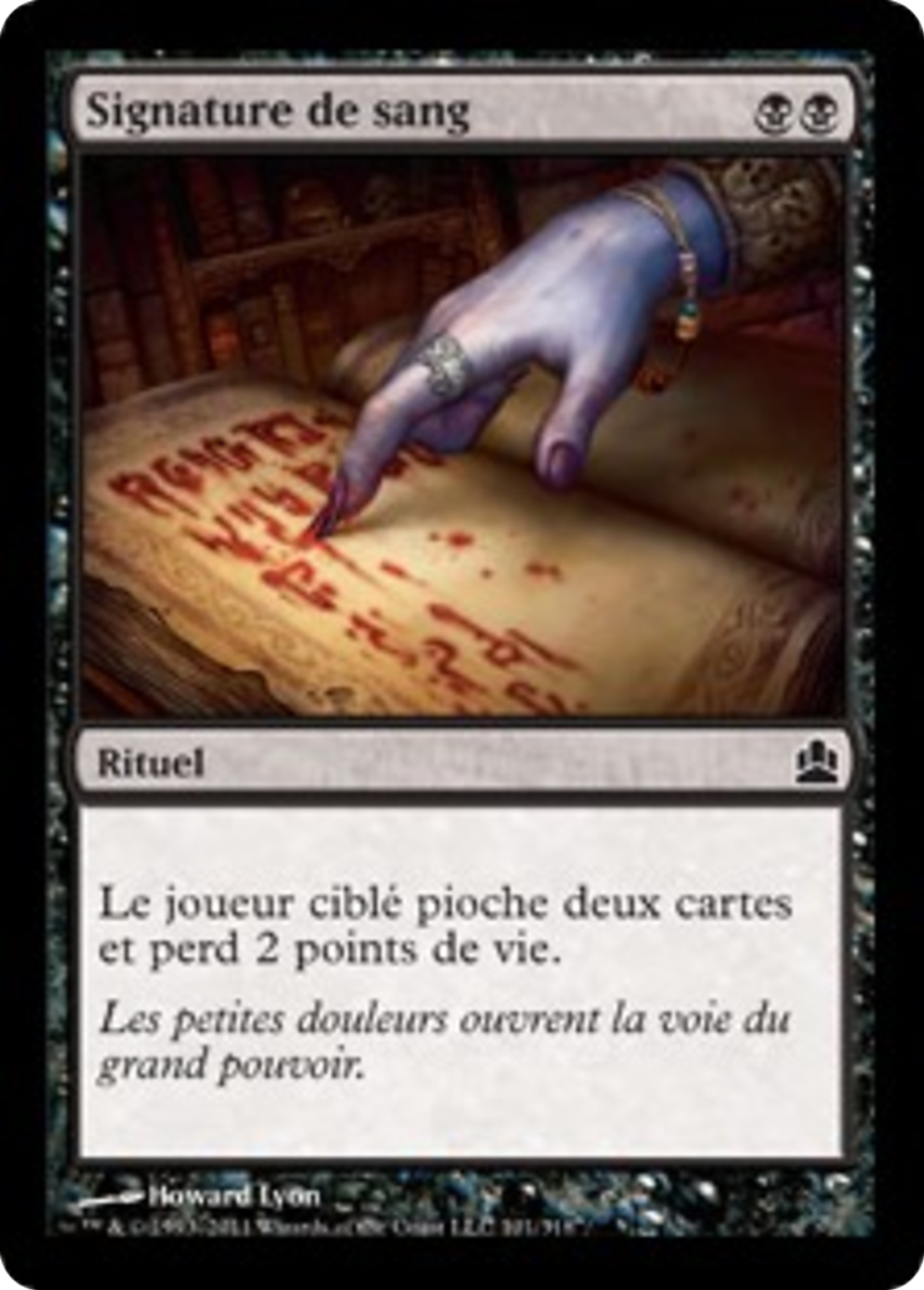 Signature de sang — Commander 2011 — Magic: The Gathering