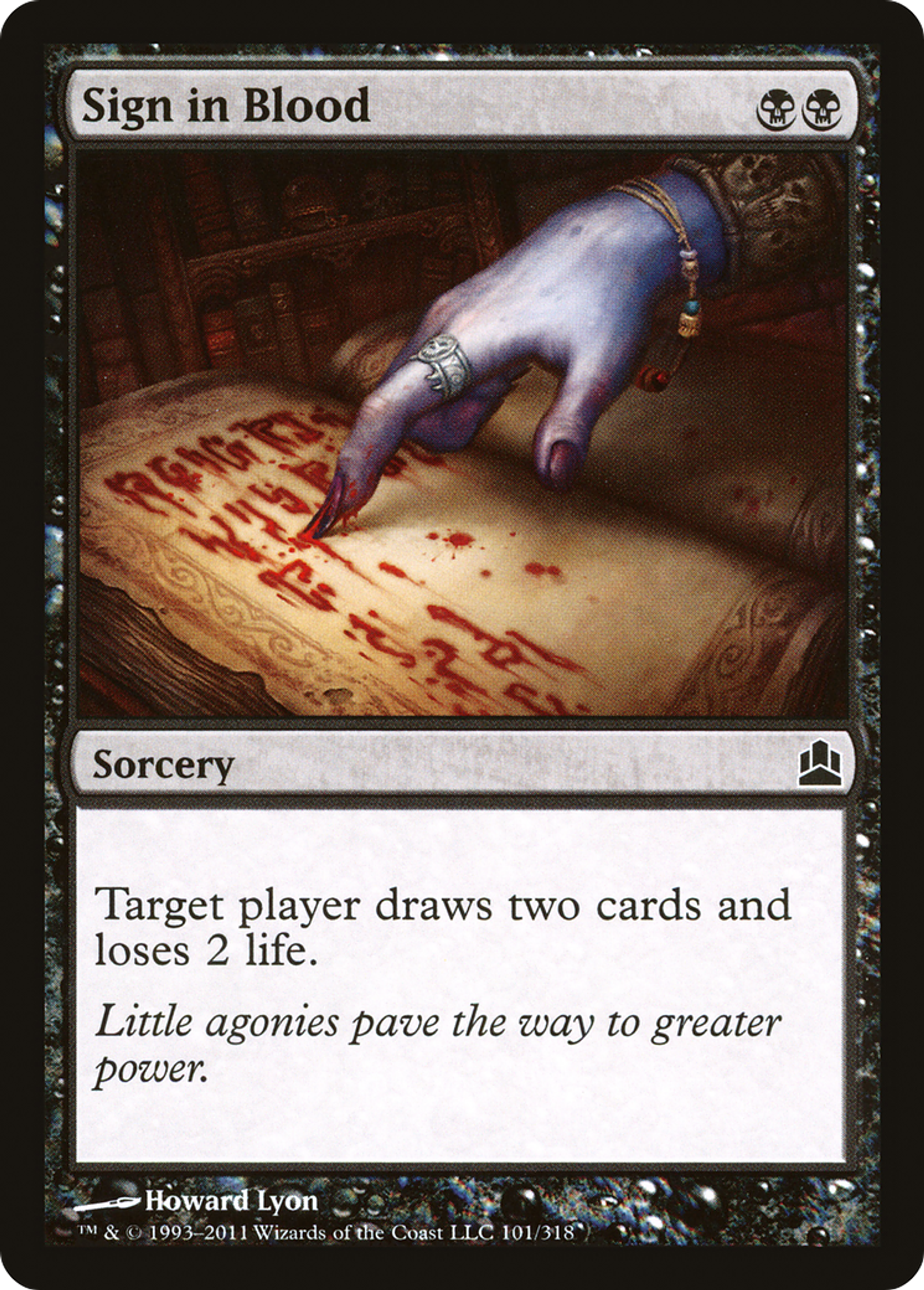 Signature de sang — Commander 2011 — Magic: The Gathering