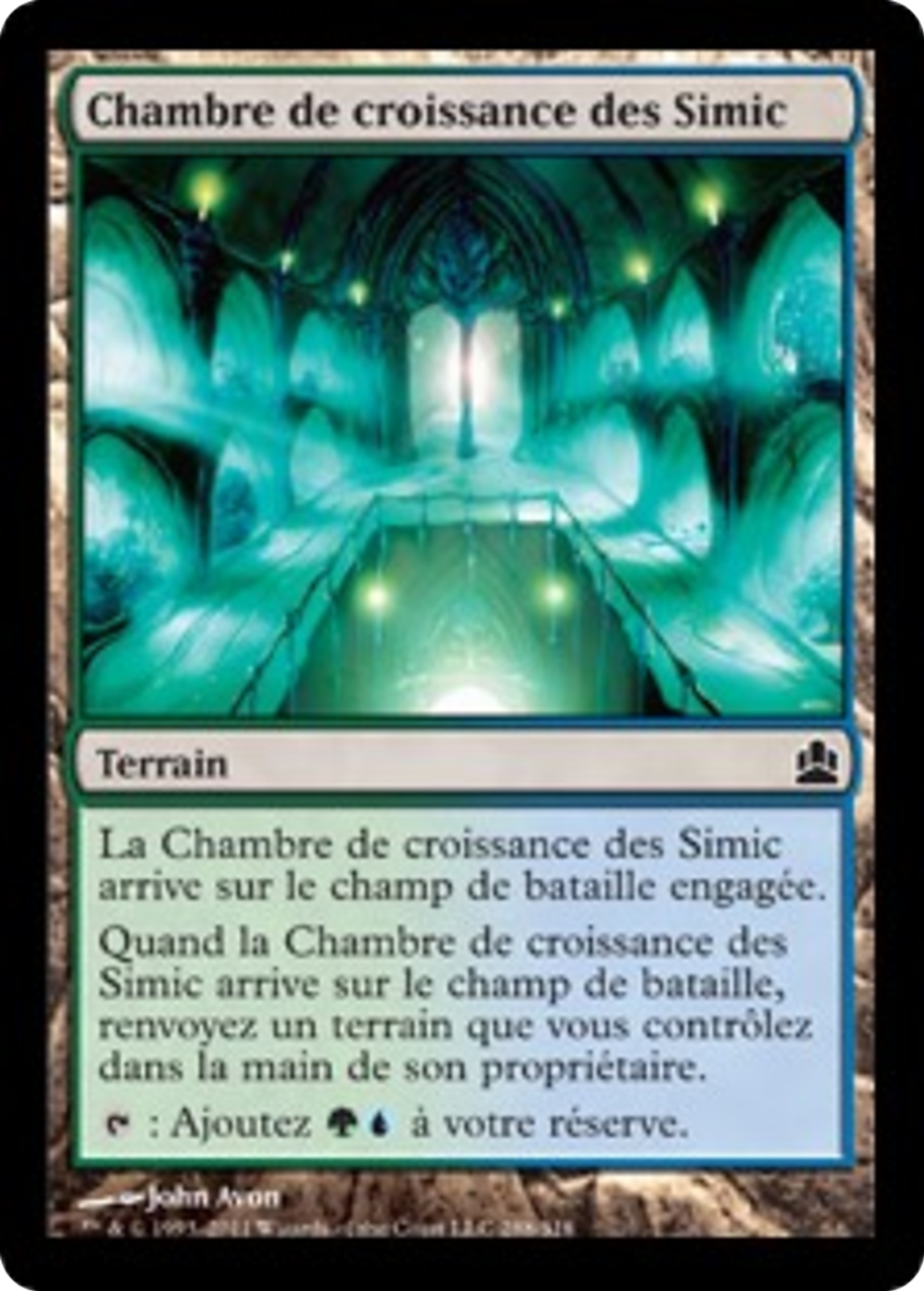 Chambre de croissance des Simic — Commander 2011 — Magic: The Gathering