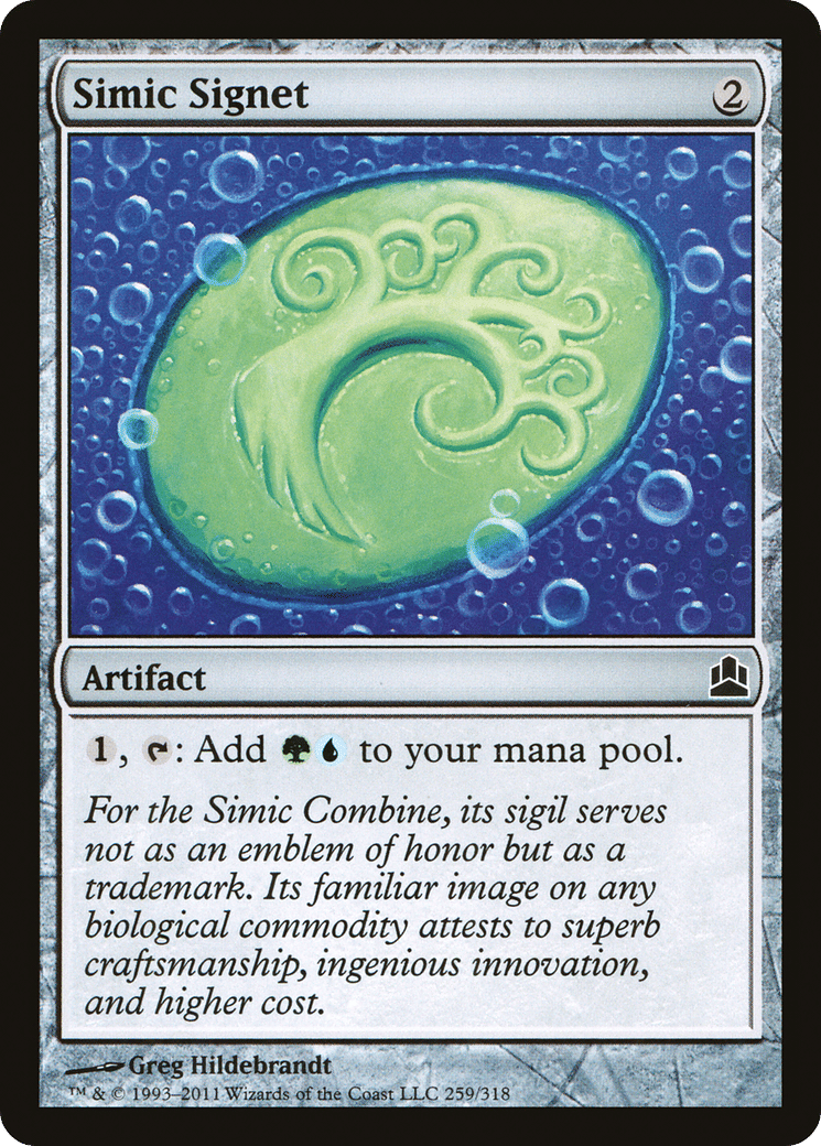 Simic Signet — Commander 2011 — Magic: The Gathering