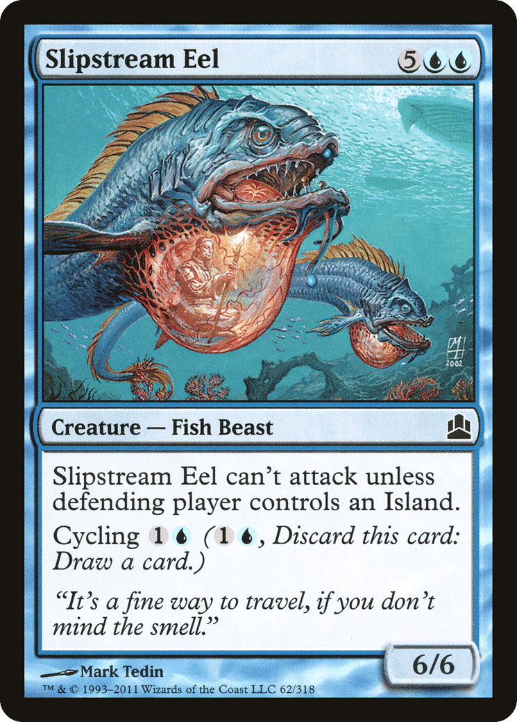 Slipstream Eel — Commander 2011 — Magic: The Gathering
