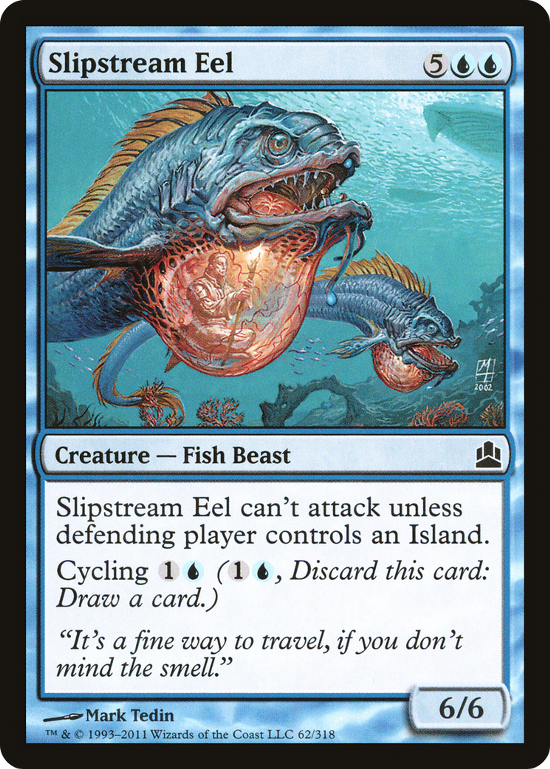 Slipstream Eel — Commander 2011 — Magic: The Gathering