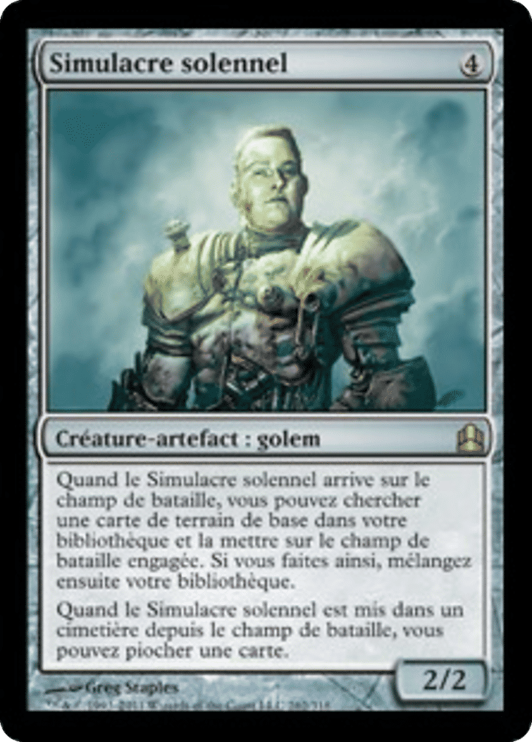 Simulacre solennel — Commander 2011 — Magic: The Gathering