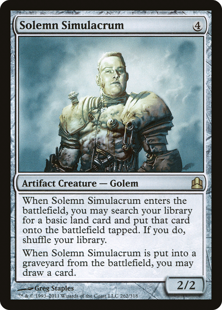 Solemn Simulacrum — Commander 2011 — Magic: The Gathering