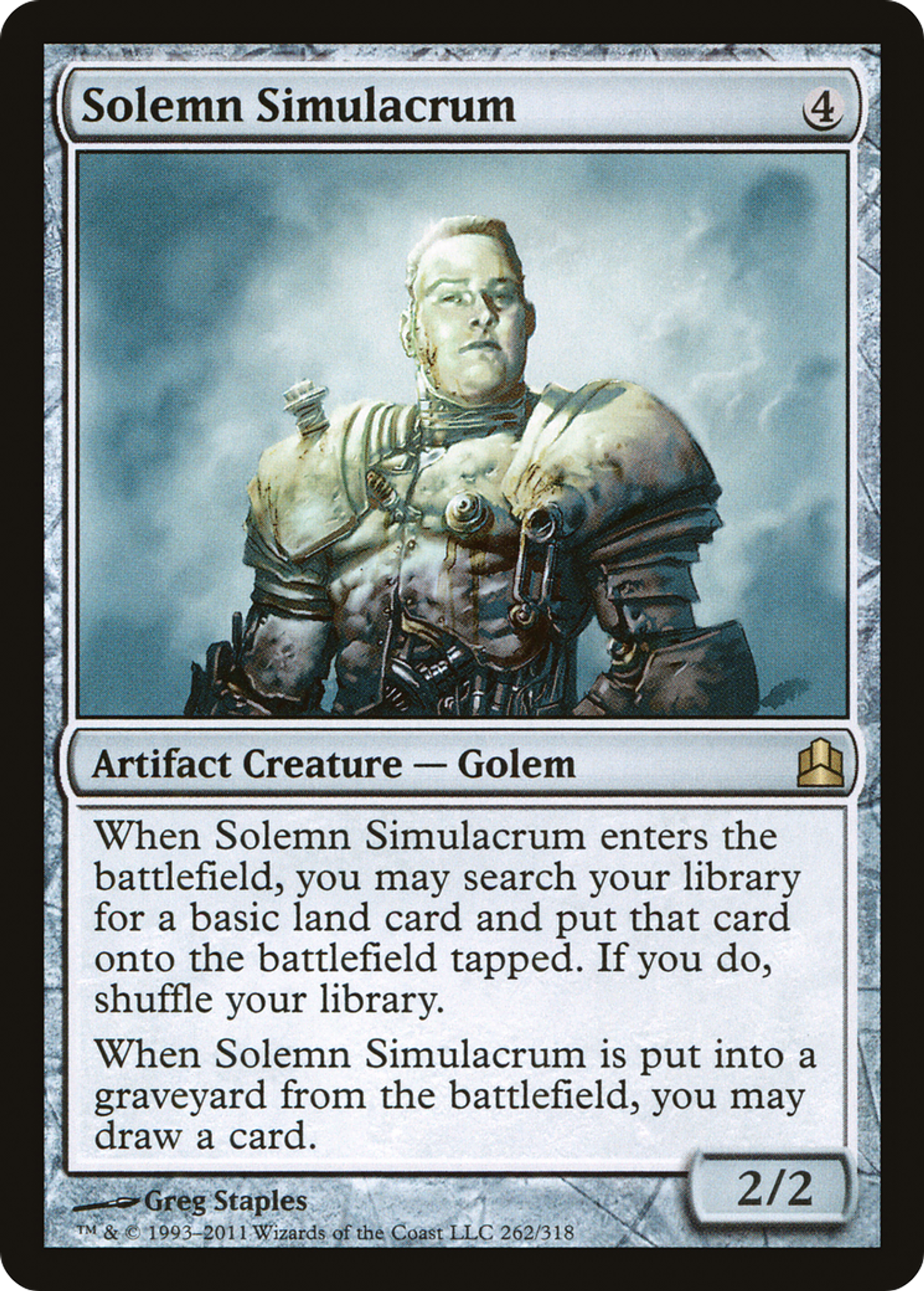 Simulacre solennel — Commander 2011 — Magic: The Gathering