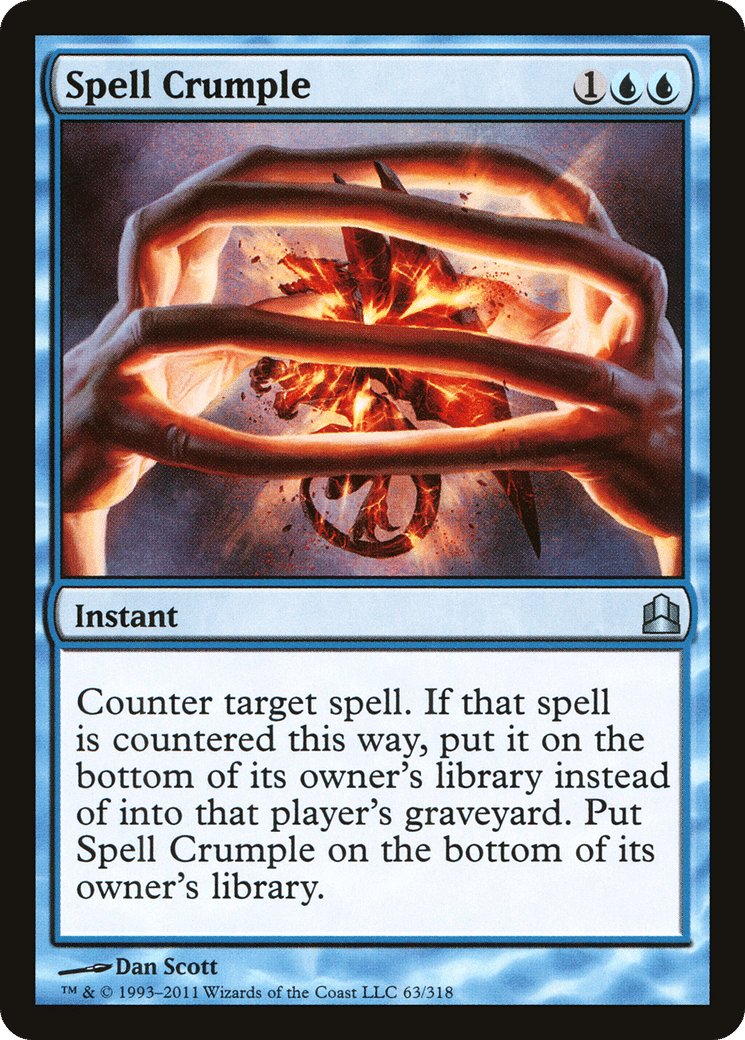Spell Crumple — Commander 2011 — Magic: The Gathering