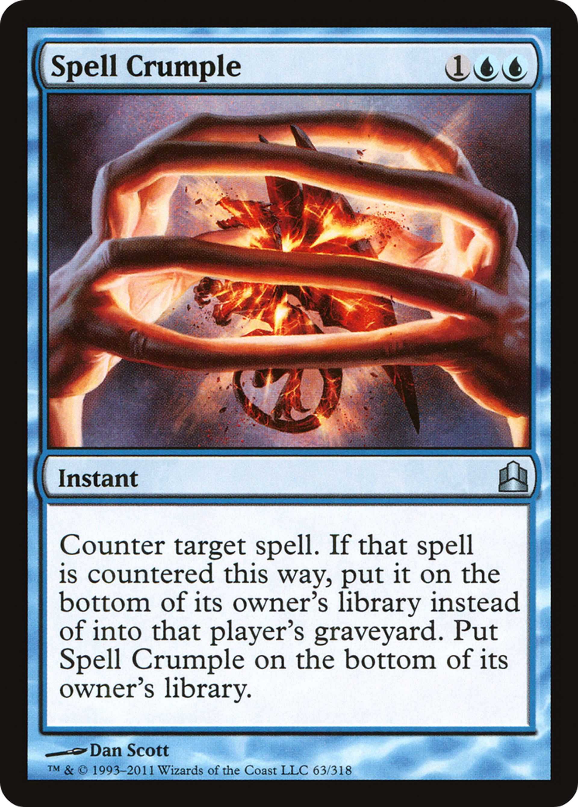 Spell Crumple — Commander 2011 — Magic: The Gathering