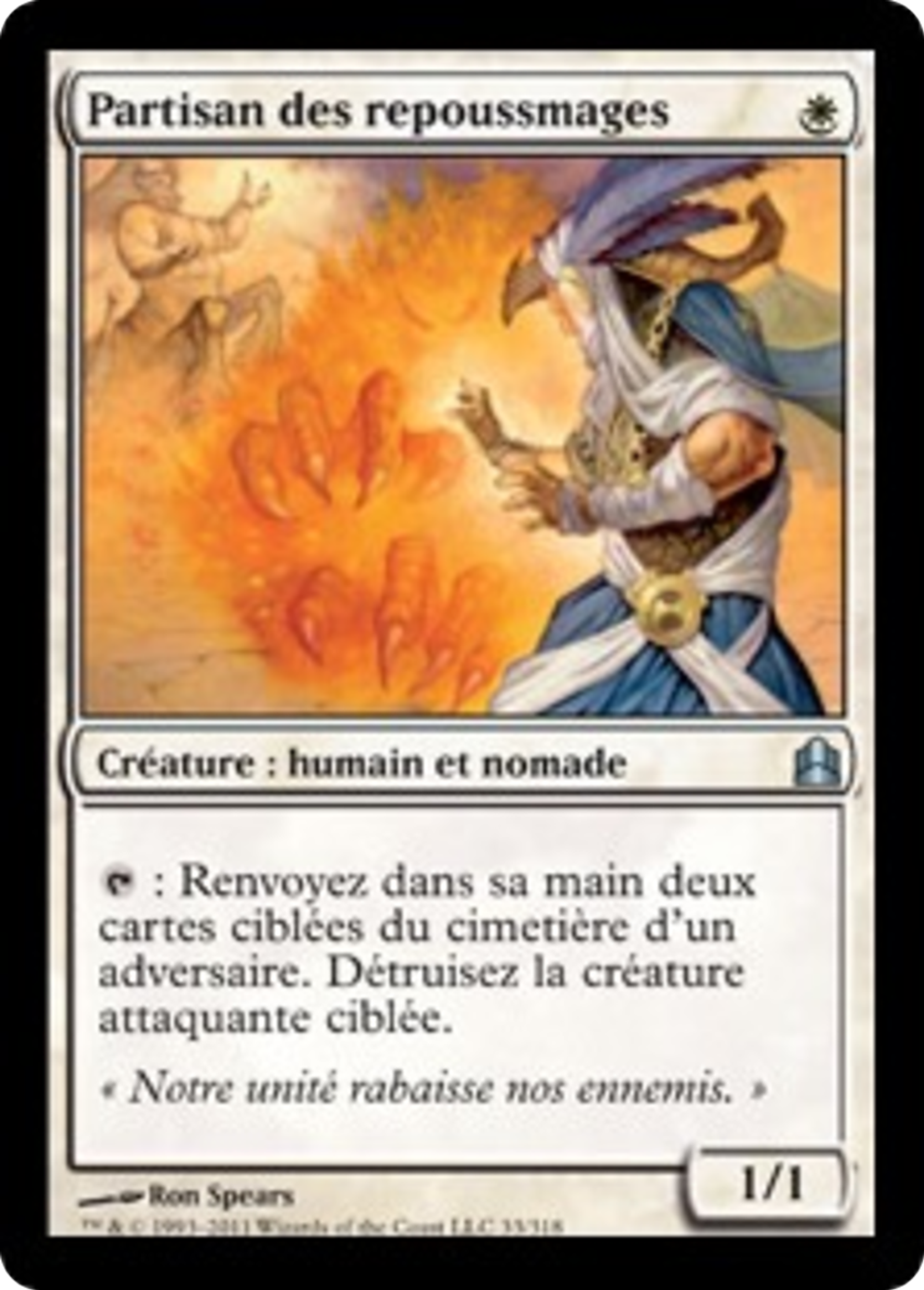 Partisan des repoussmages — Commander 2011 — Magic: The Gathering
