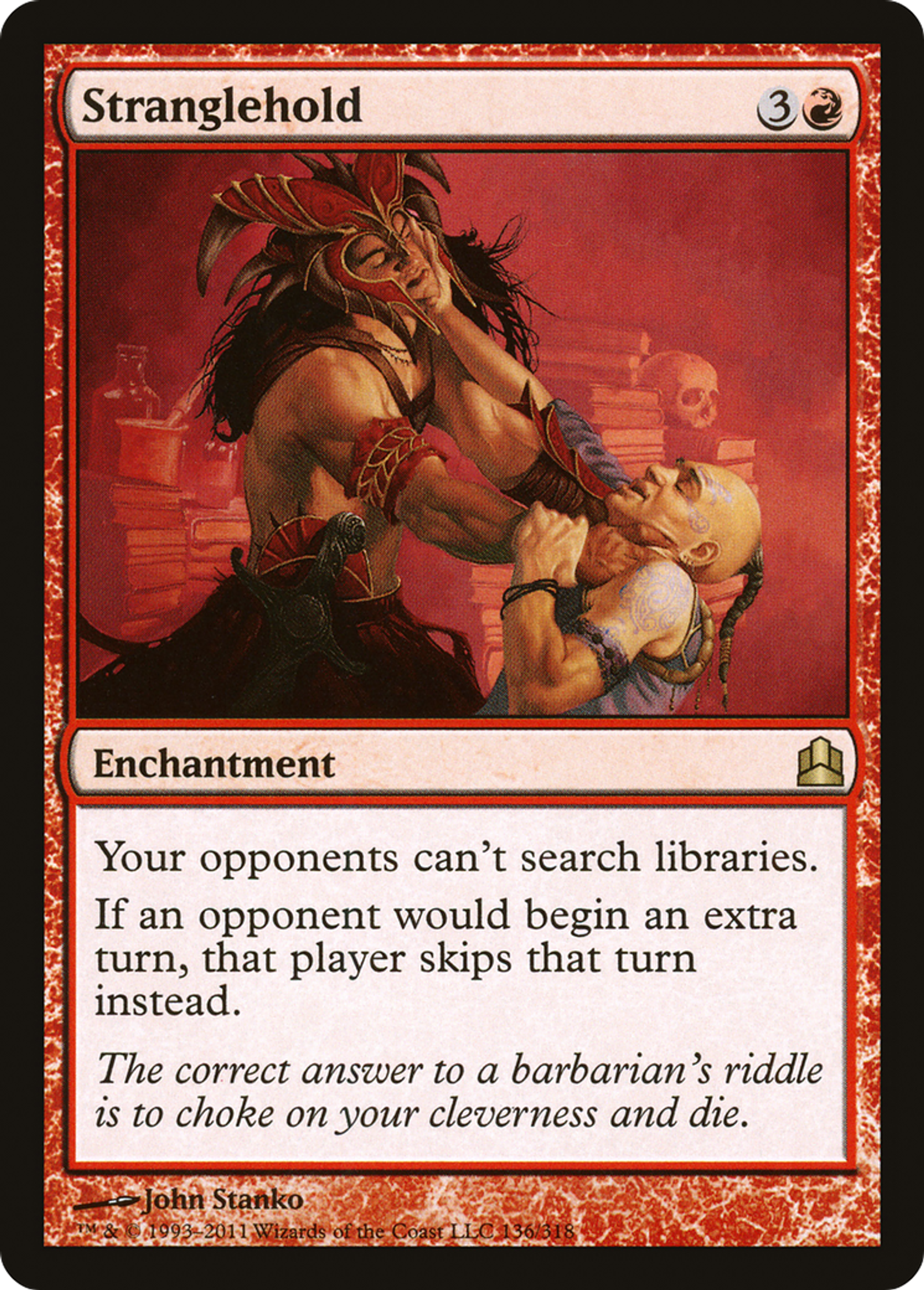 Strangulation — Commander 2011 — Magic: The Gathering