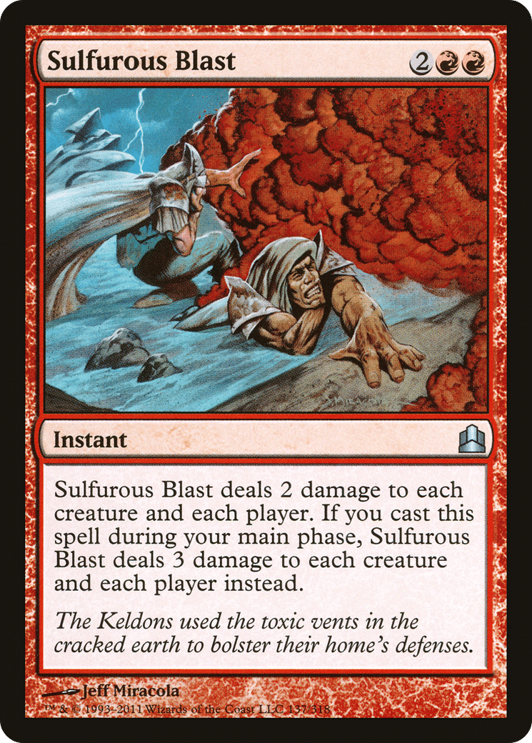 Sulfurous Blast — Commander 2011 — Magic: The Gathering