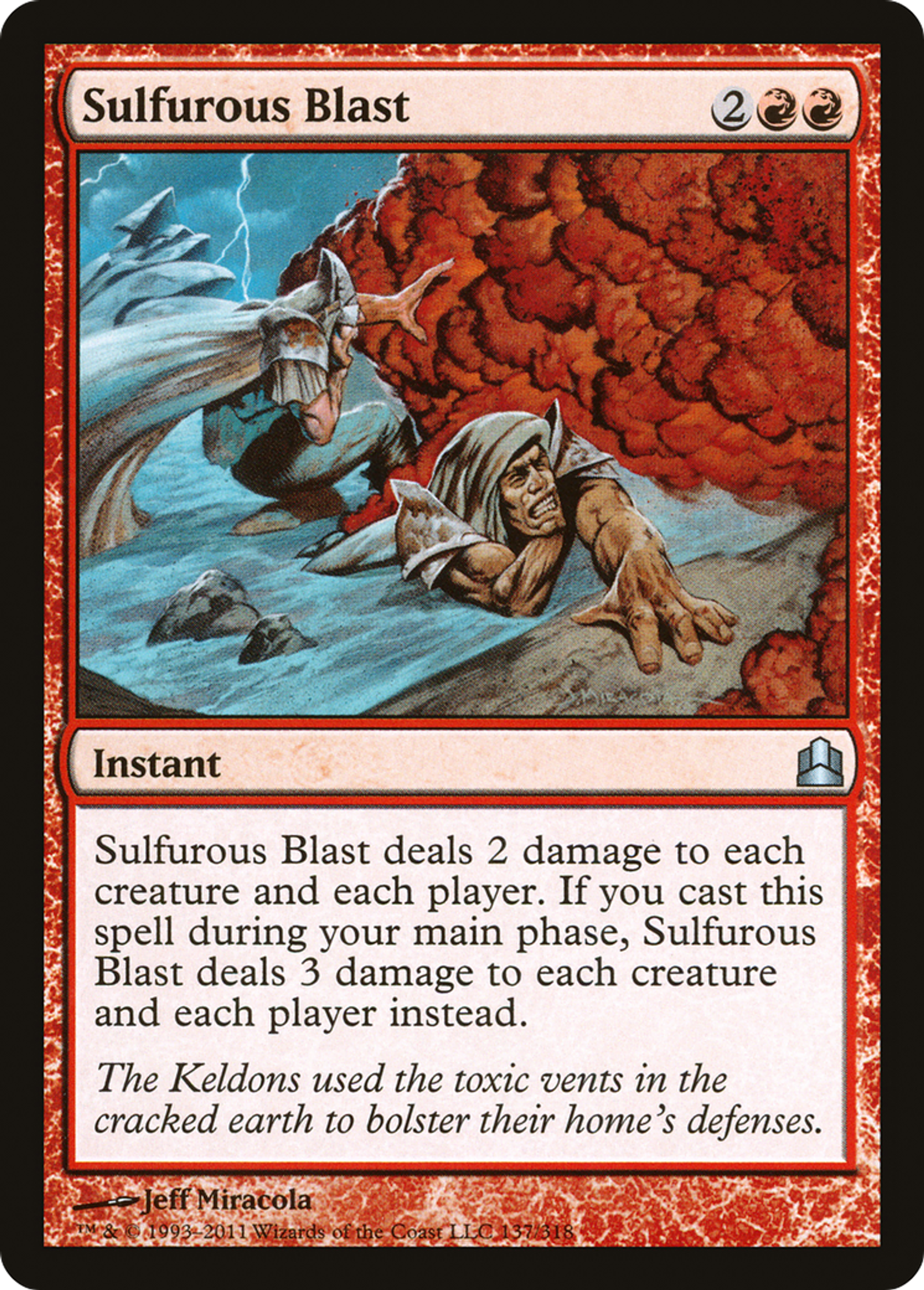 Sulfurous Blast — Commander 2011 — Magic: The Gathering