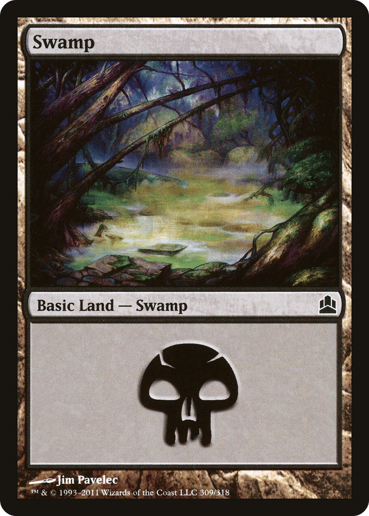 Swamp — Commander 2011 — Magic: The Gathering