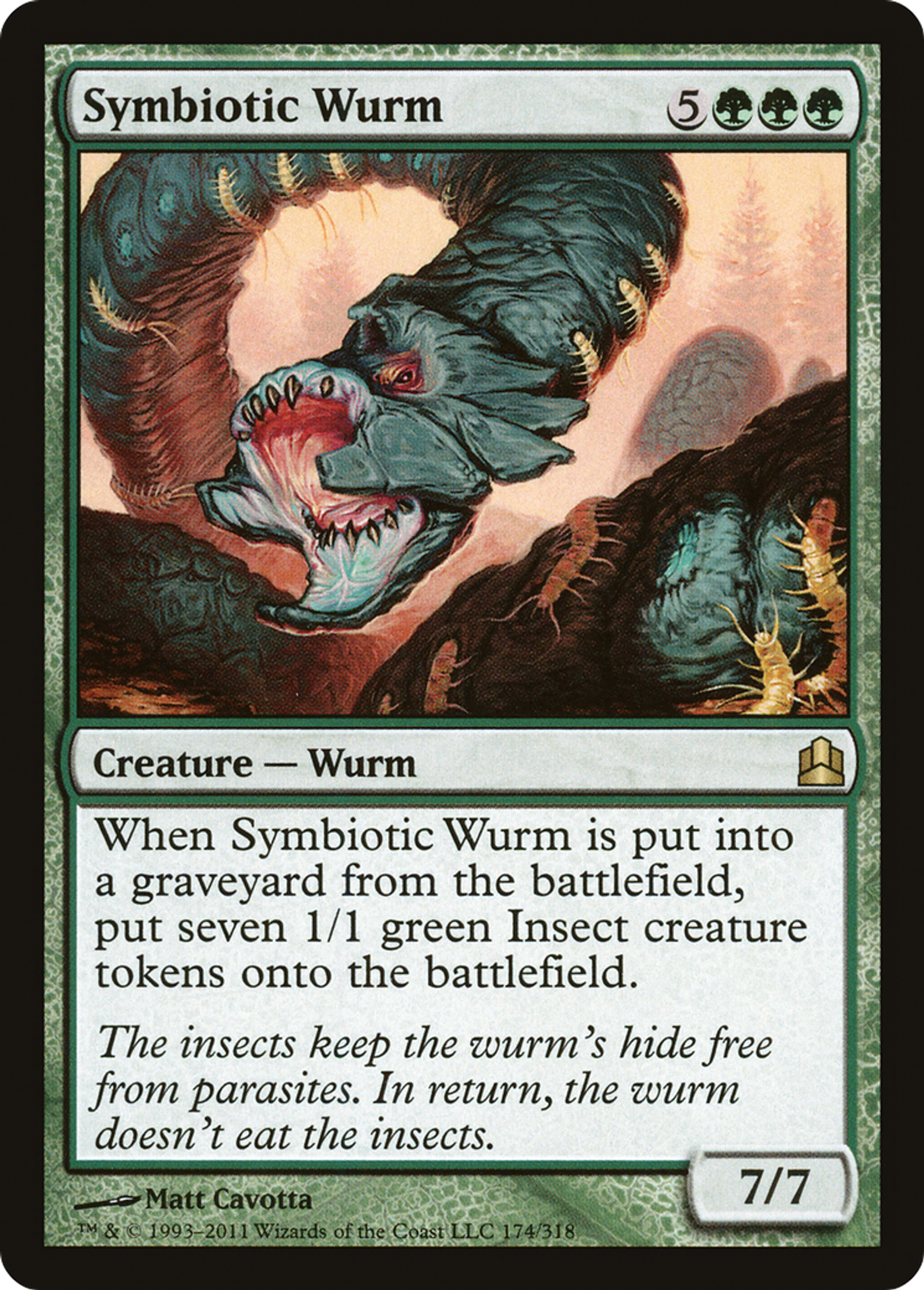Symbiotic Wurm — Commander 2011 — Magic: The Gathering