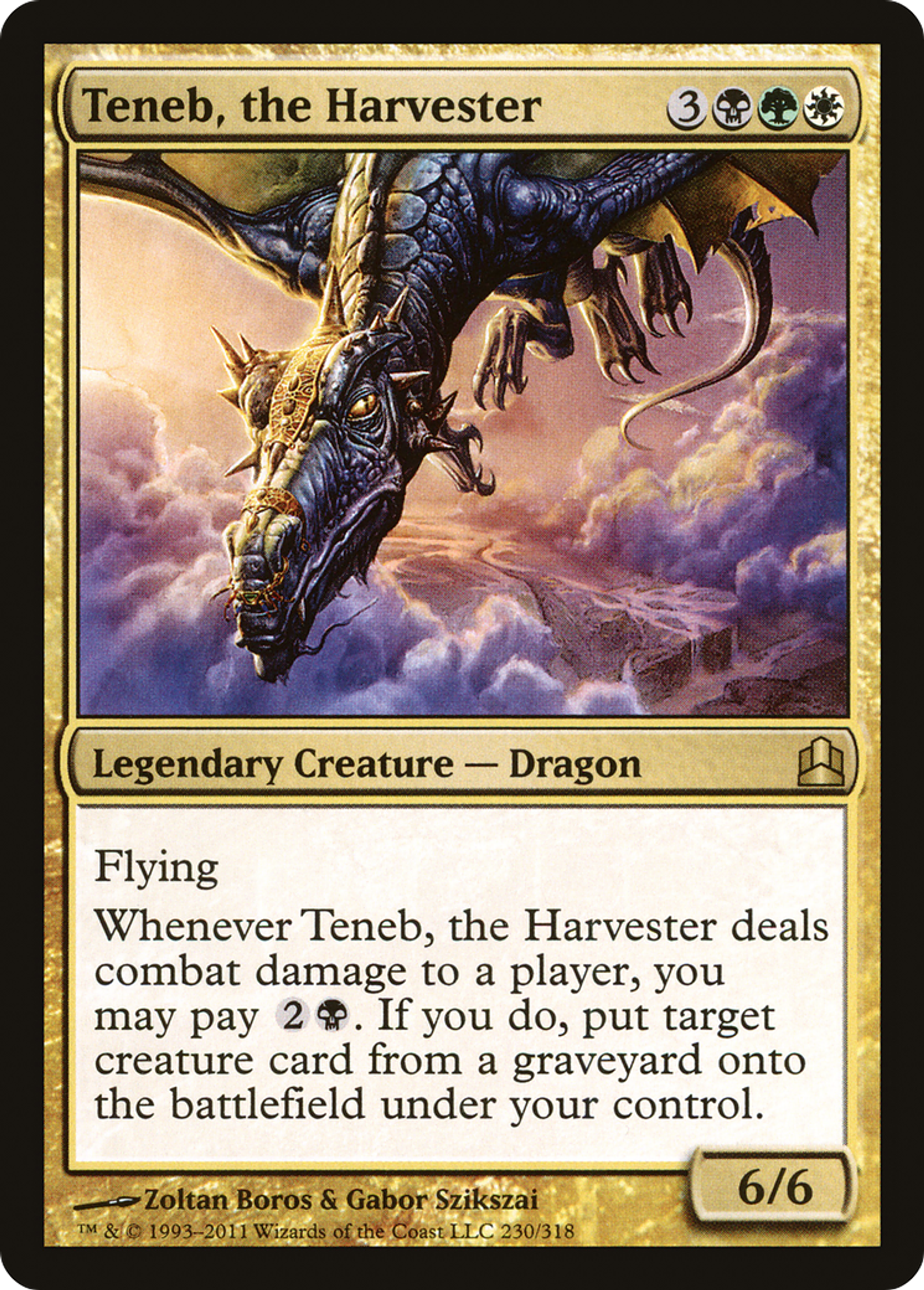 Teneb, the Harvester — Commander 2011 — Magic: The Gathering