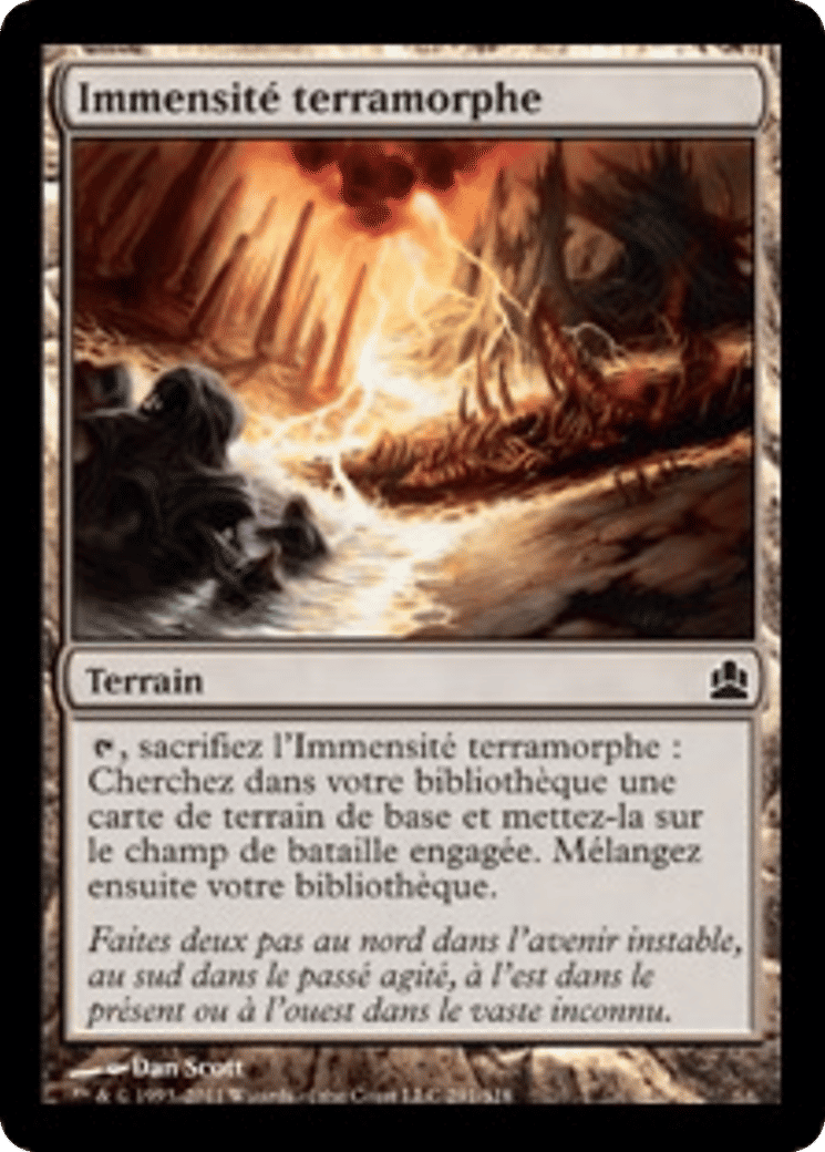 Immensité terramorphe — Commander 2011 — Magic: The Gathering