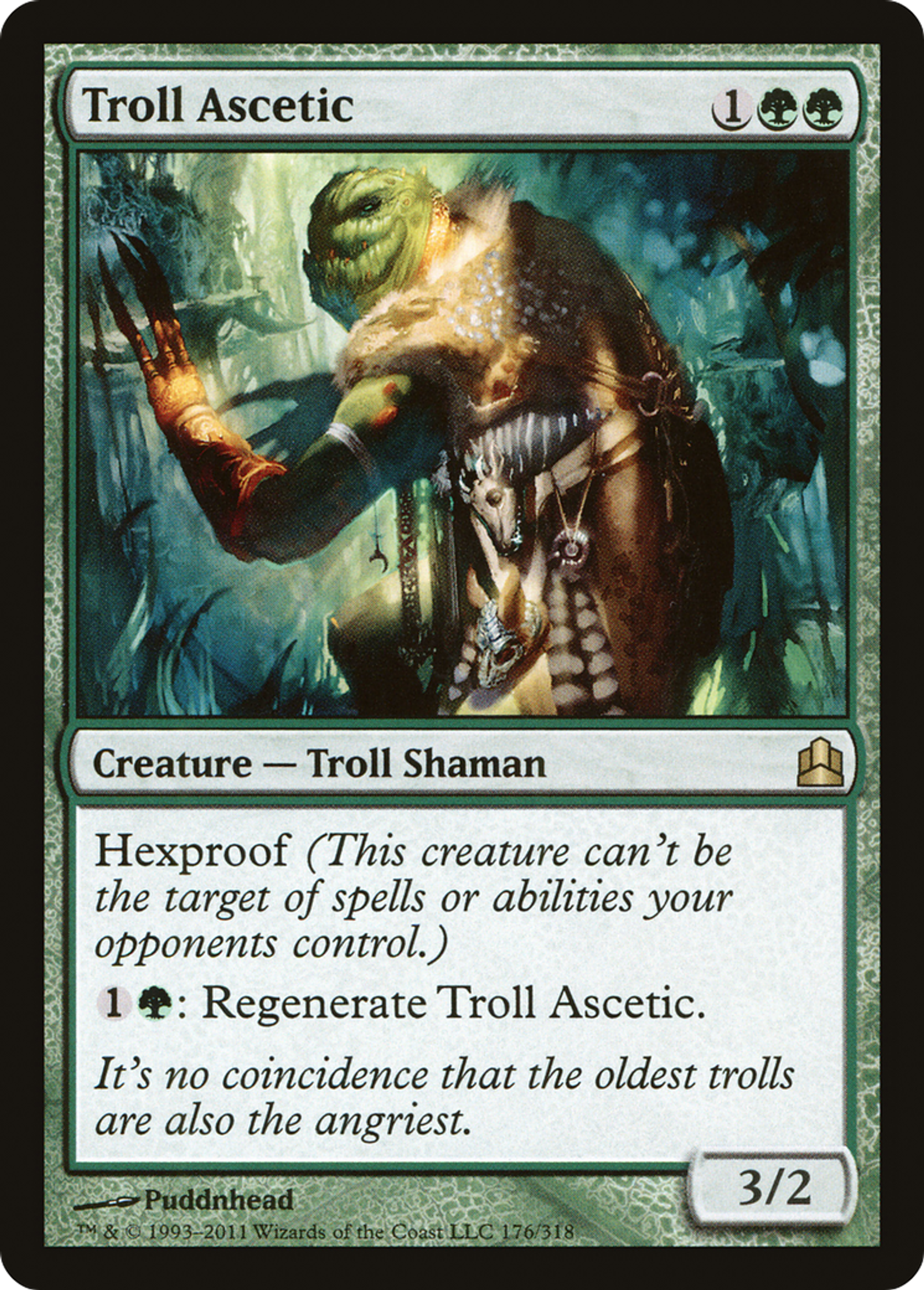 Troll Ascetic — Commander 2011 — Magic: The Gathering