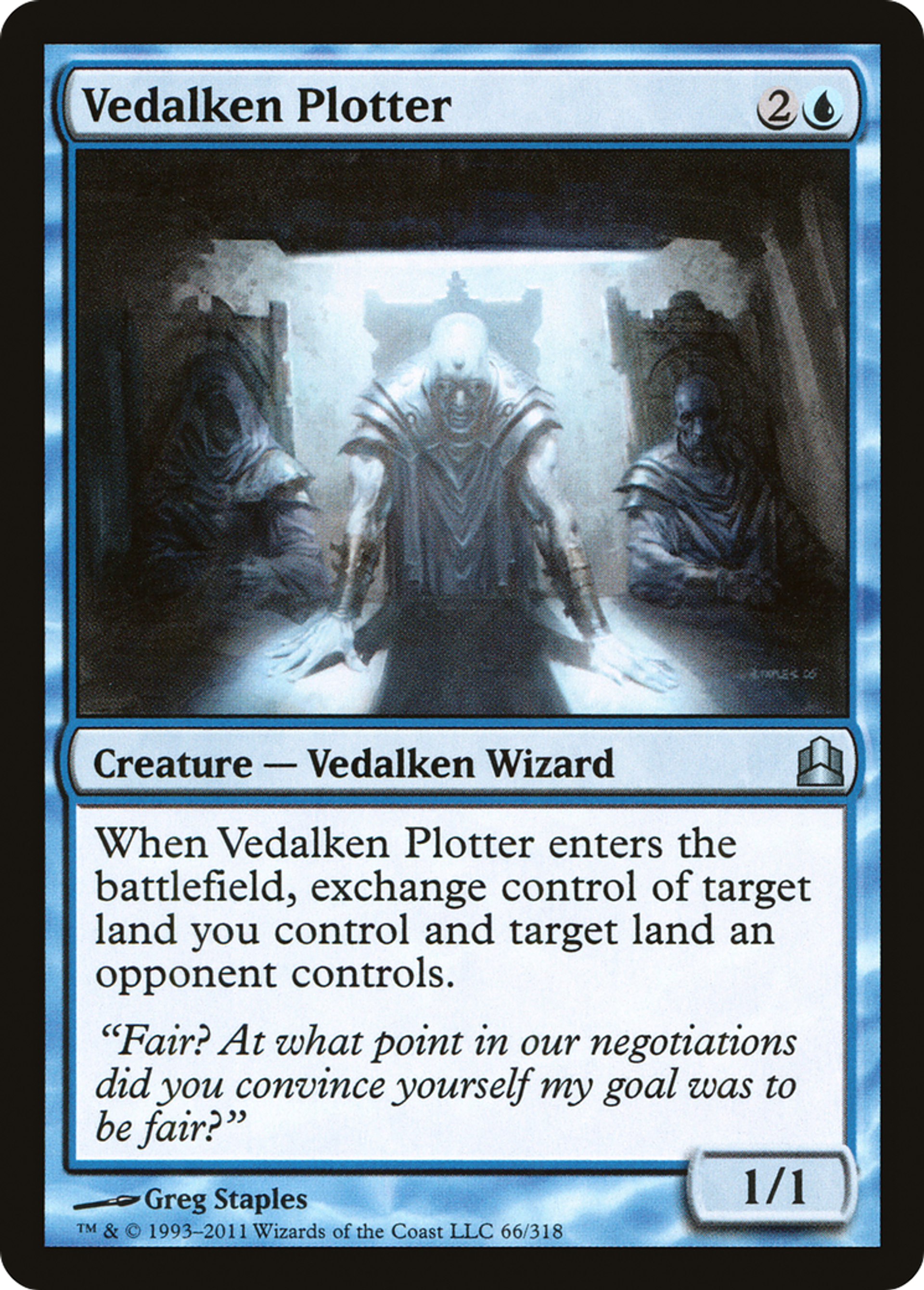 Vedalken Plotter — Commander 2011 — Magic: The Gathering