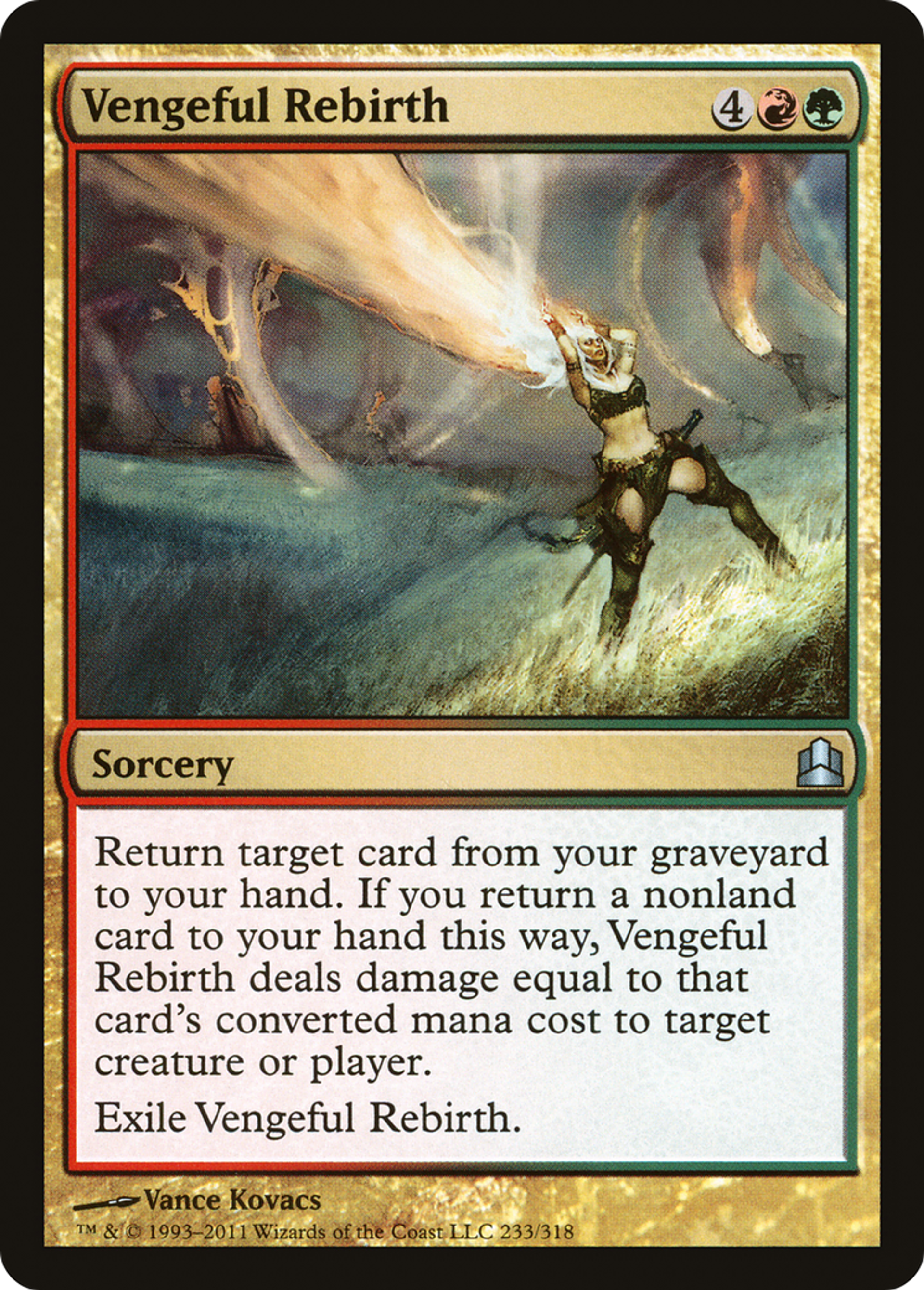 Vengeful Rebirth — Commander 2011 — Magic: The Gathering