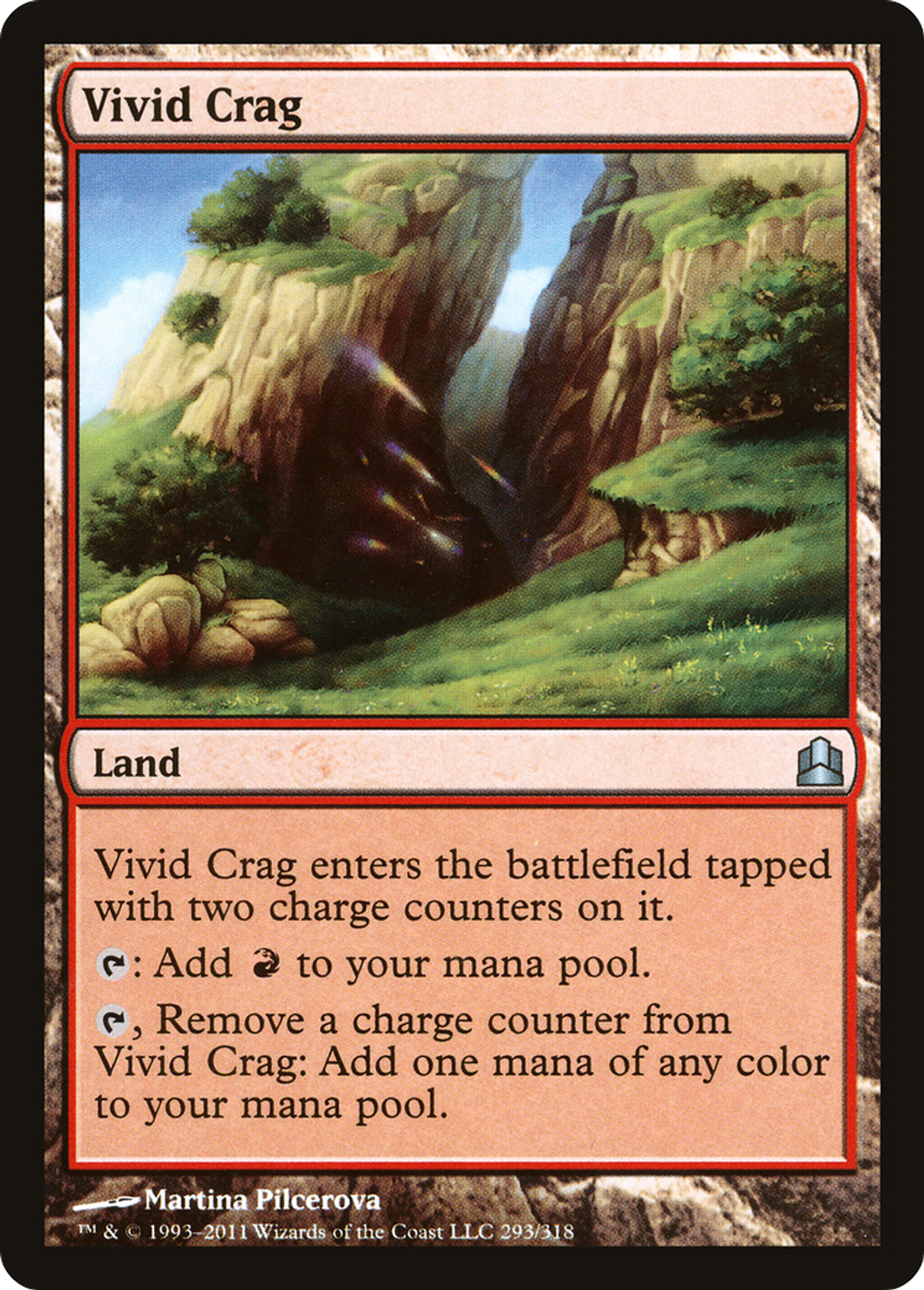 Vivid Crag — Commander 2011 — Magic: The Gathering