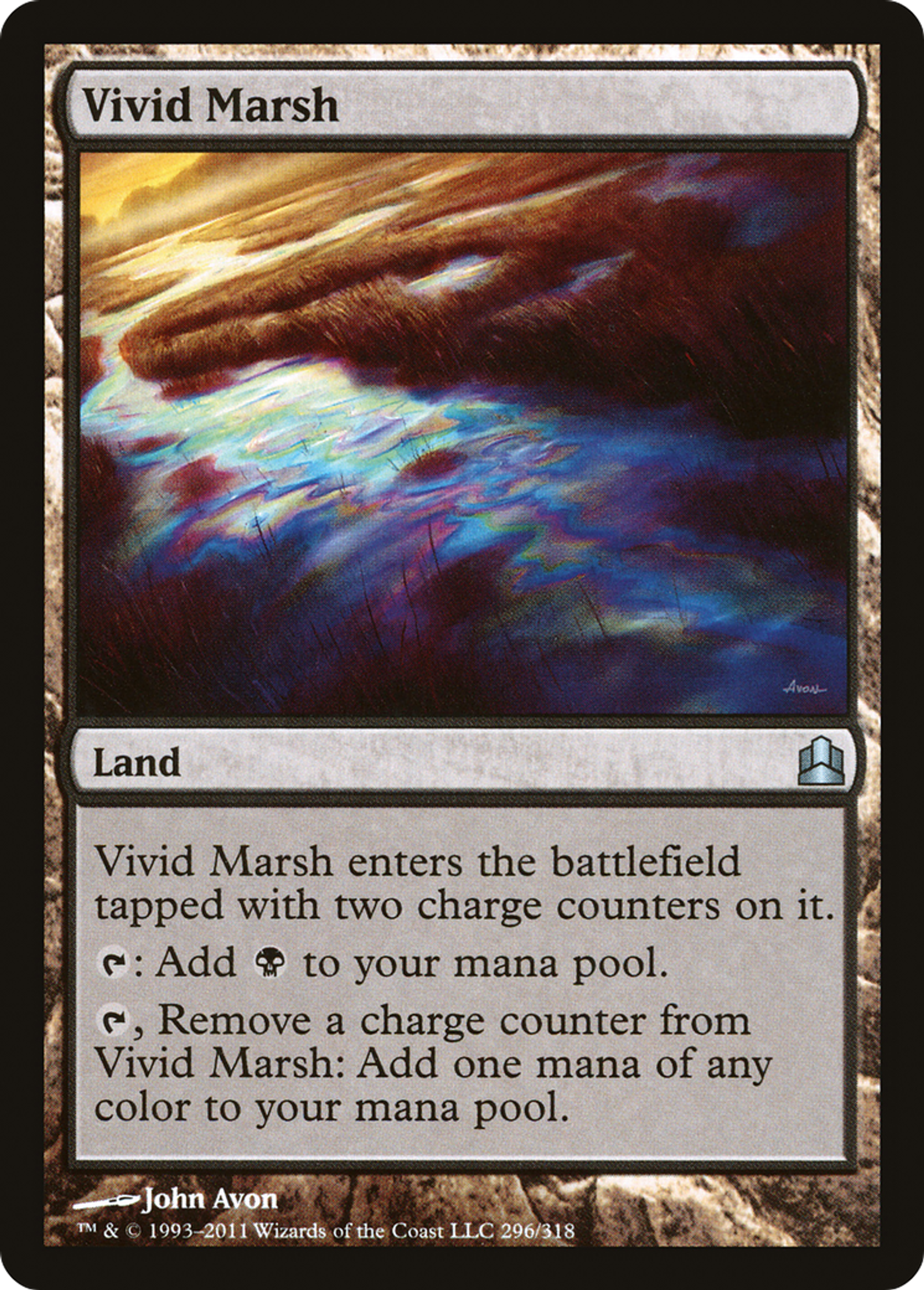 Vivid Marsh — Commander 2011 — Magic: The Gathering
