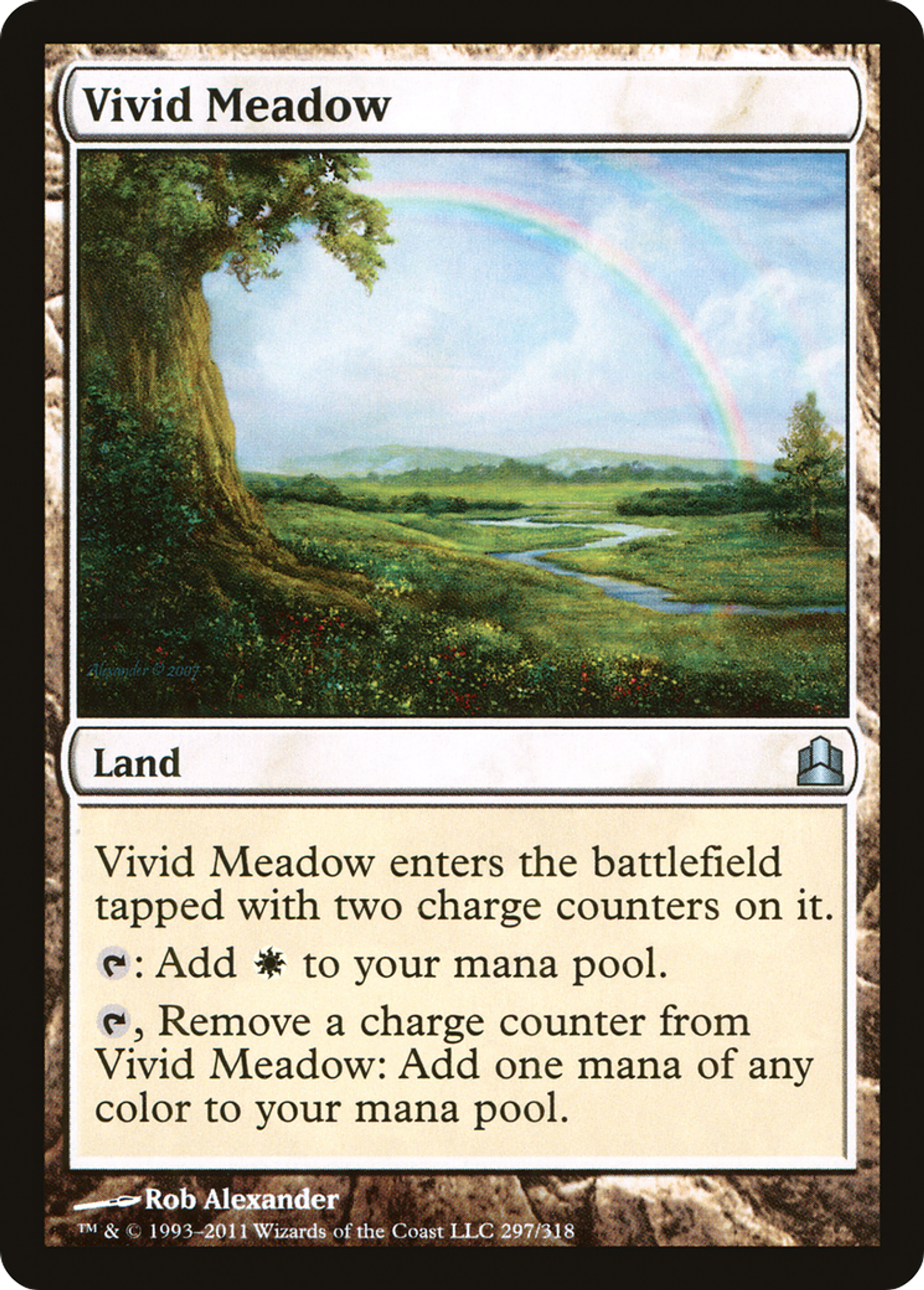 Vivid Meadow — Commander 2011 — Magic: The Gathering