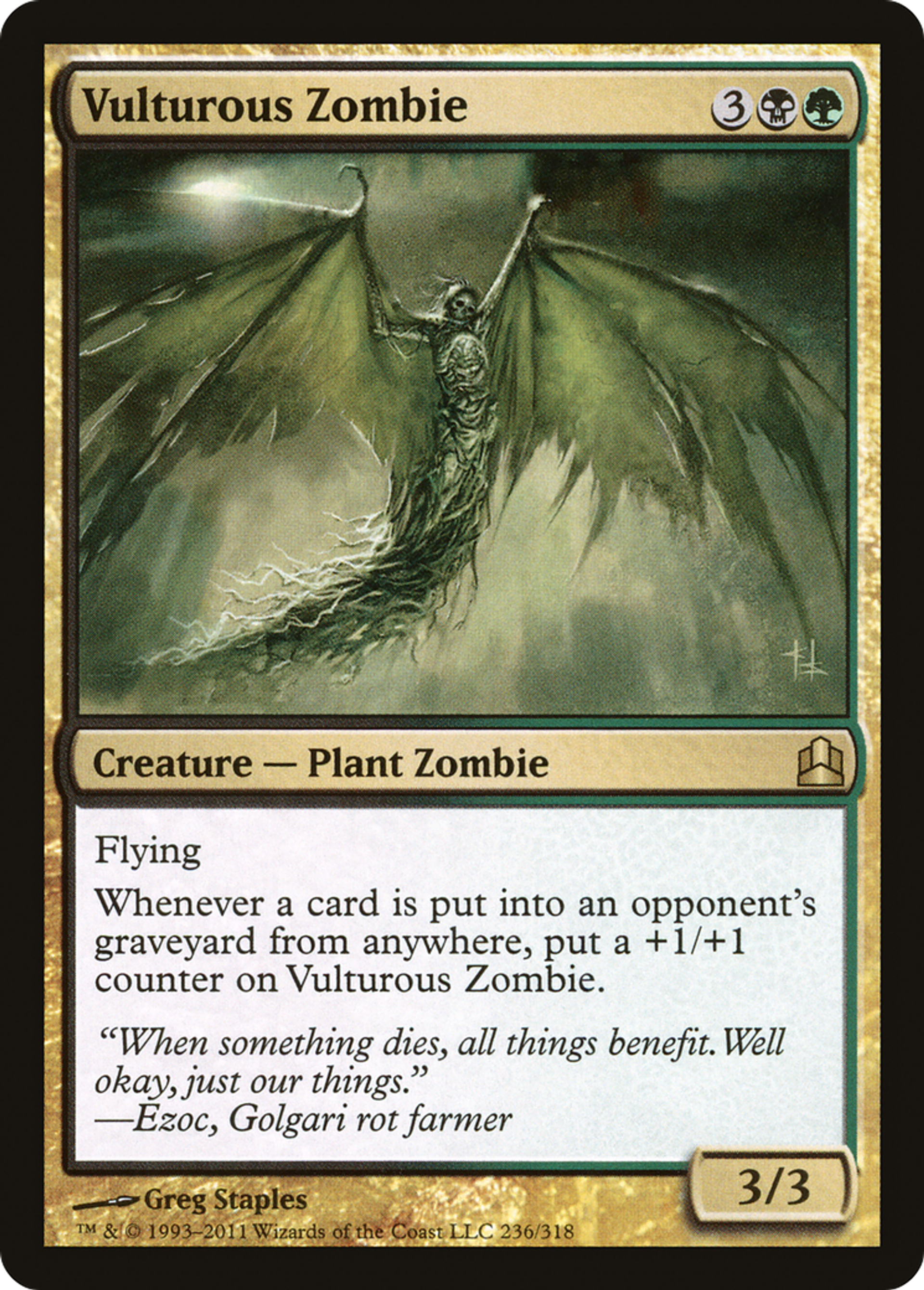 Vulturous Zombie — Commander 2011 — Magic: The Gathering