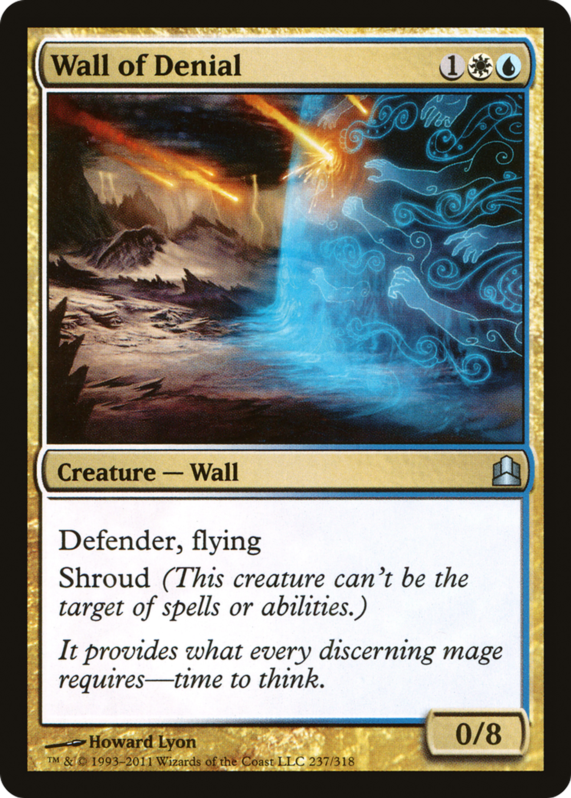 Wall of Denial — Commander 2011 — Magic: The Gathering