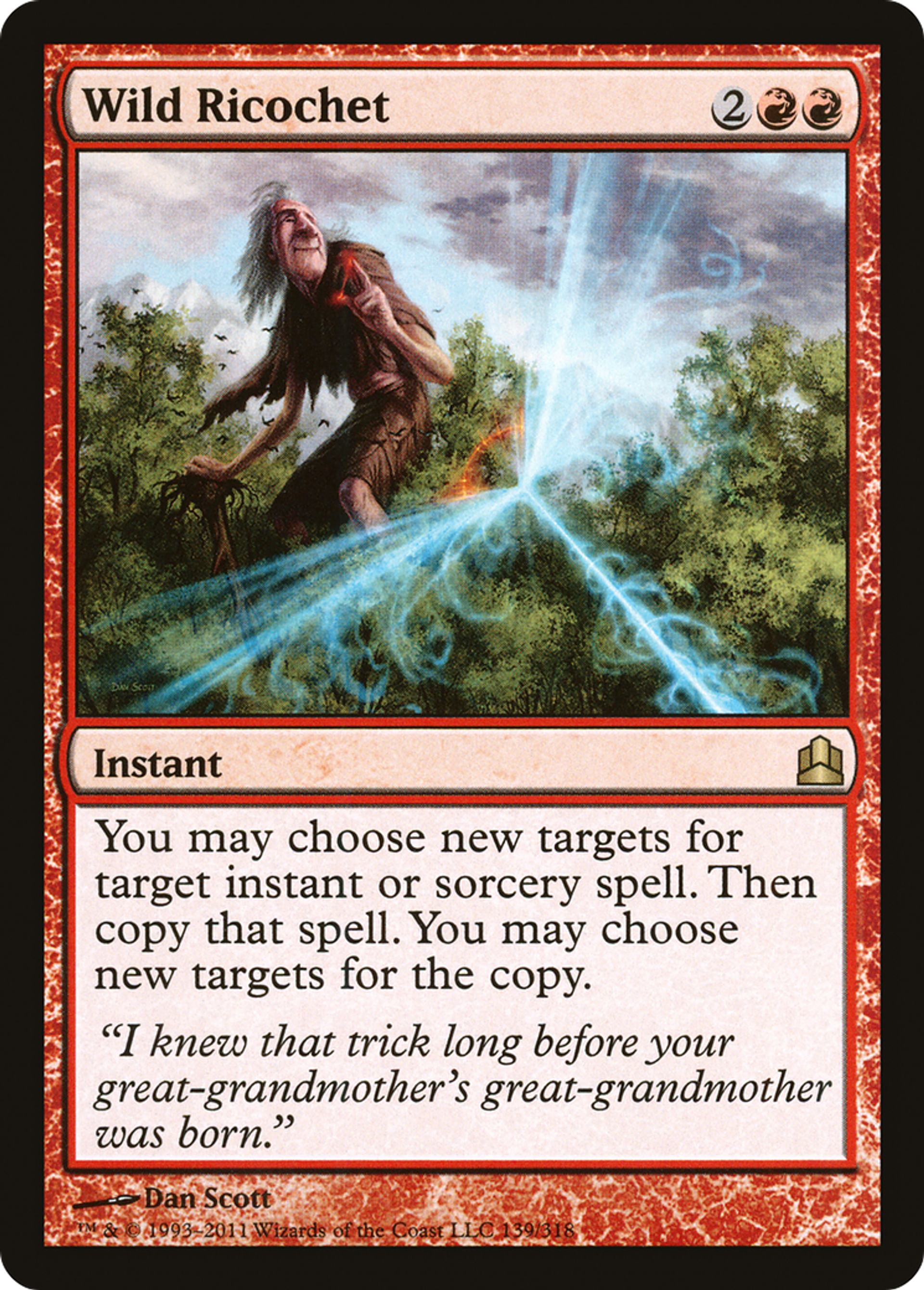 Wild Ricochet — Commander 2011 — Magic: The Gathering