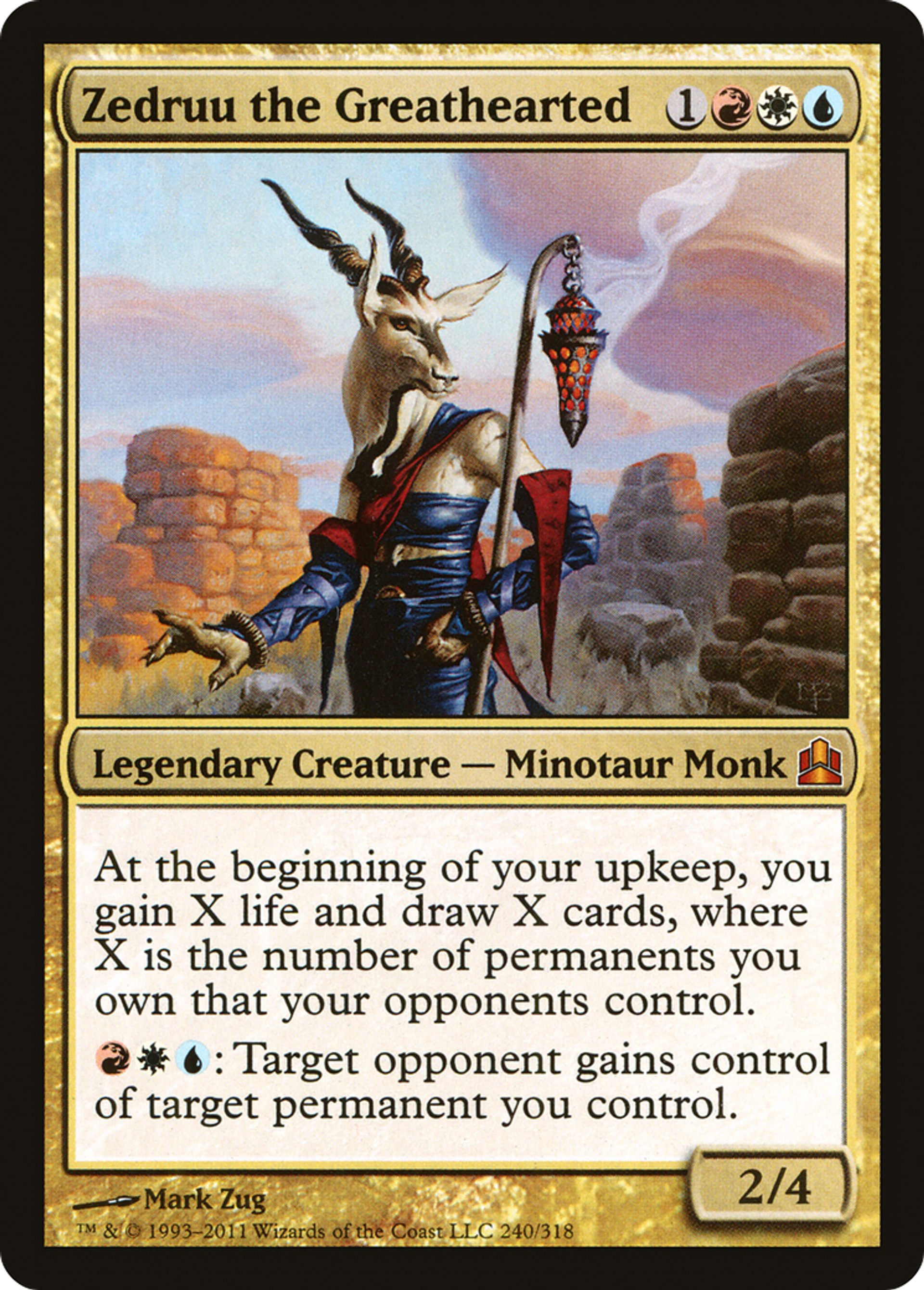 Zedruü au Grandcœur — Commander 2011 — Magic: The Gathering