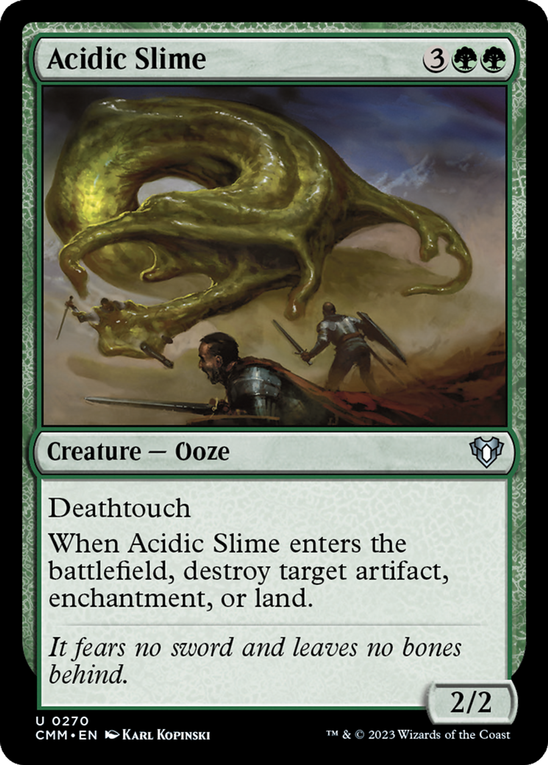 Acidic Slime — Commander Masters — Magic: The Gathering