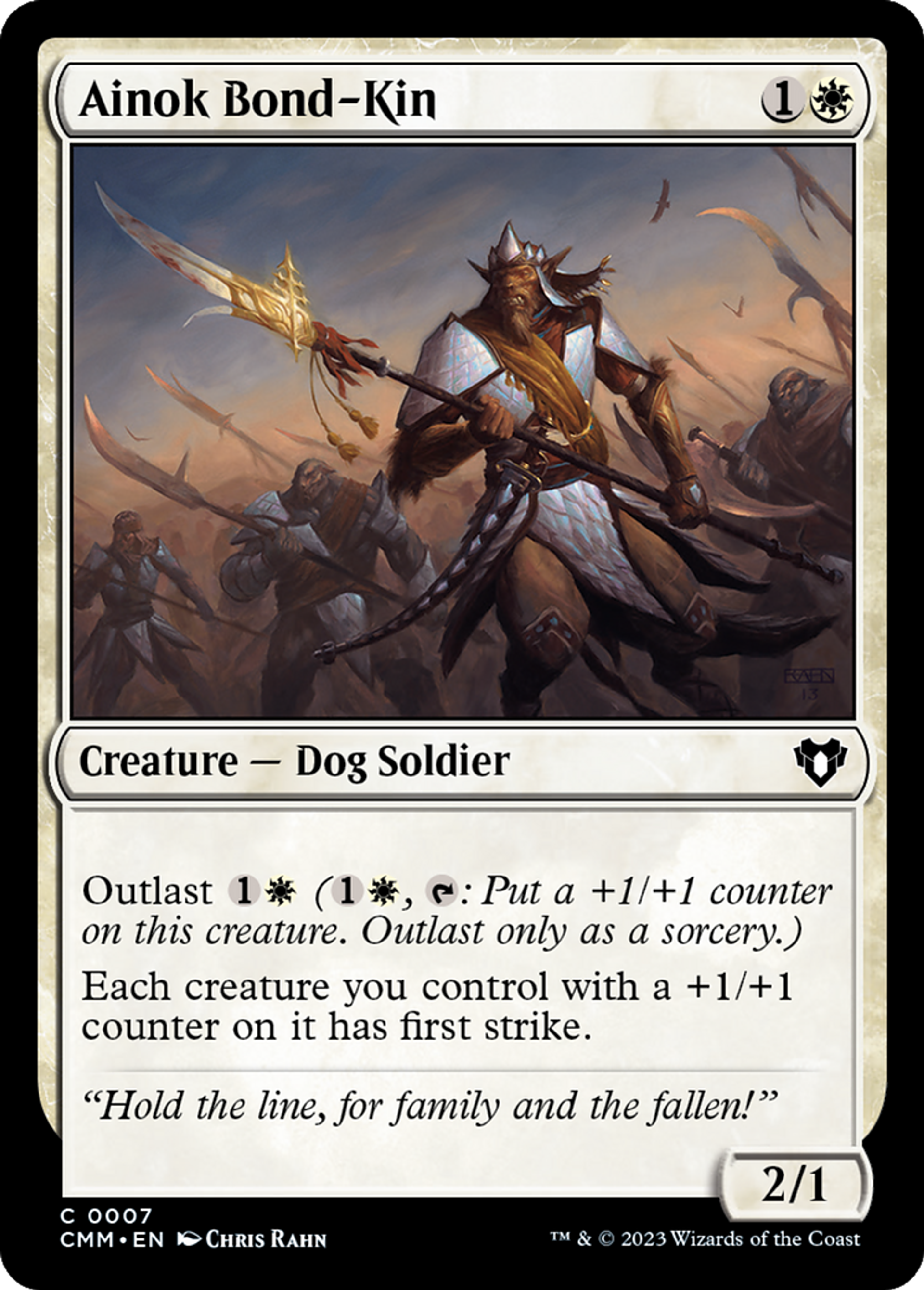 Frère d'armes aïnok — Commander Masters — Magic: The Gathering