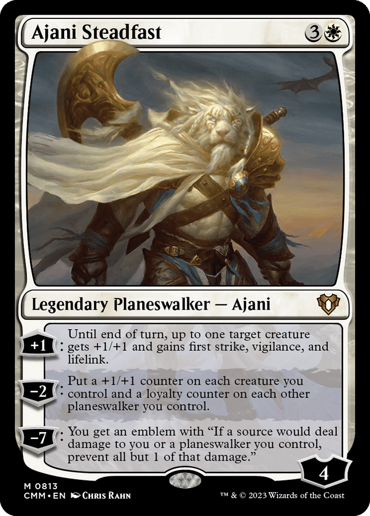 Ajani Steadfast — Commander Masters — Magic: The Gathering