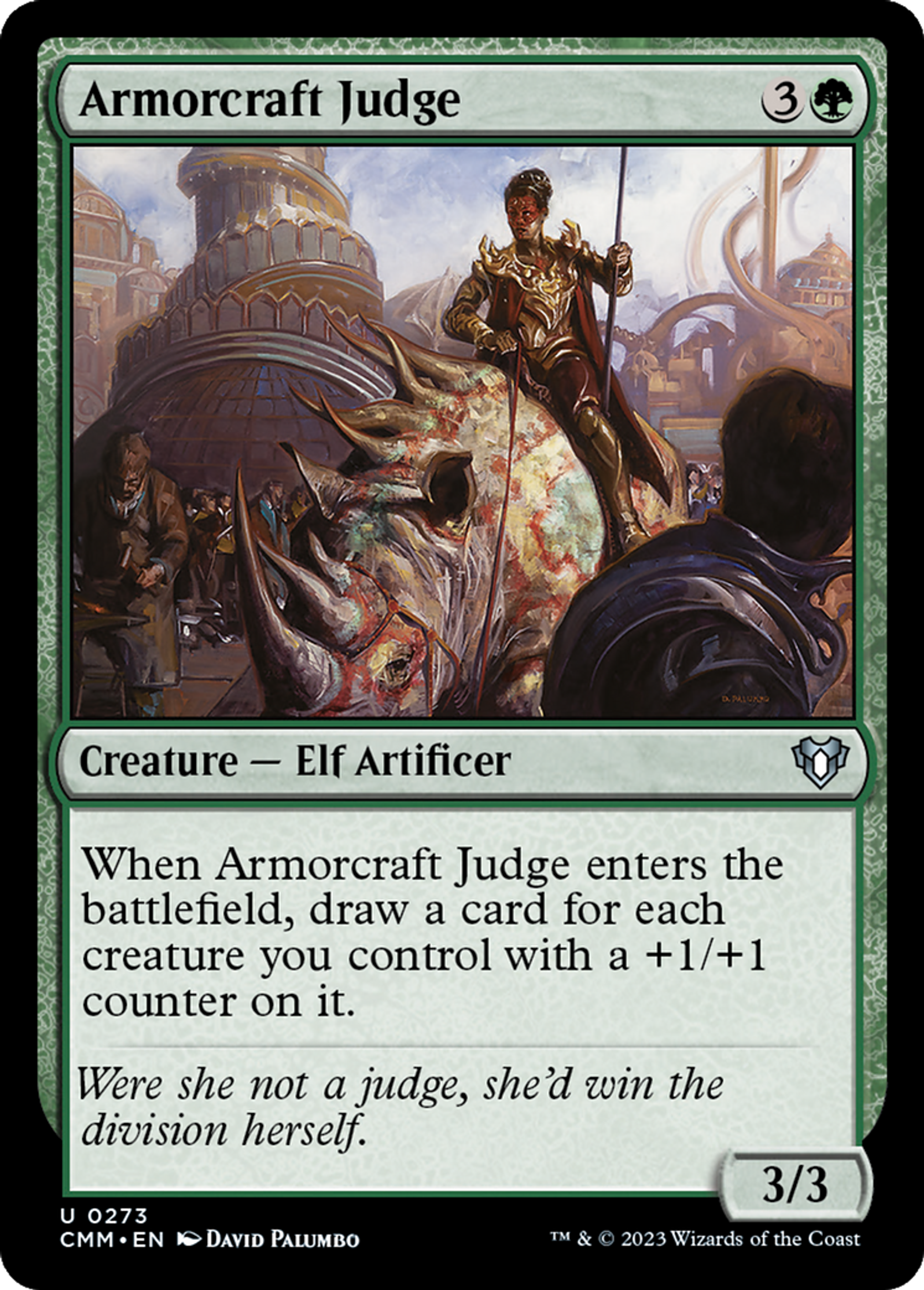 Armorcraft Judge — Commander Masters — Magic: The Gathering