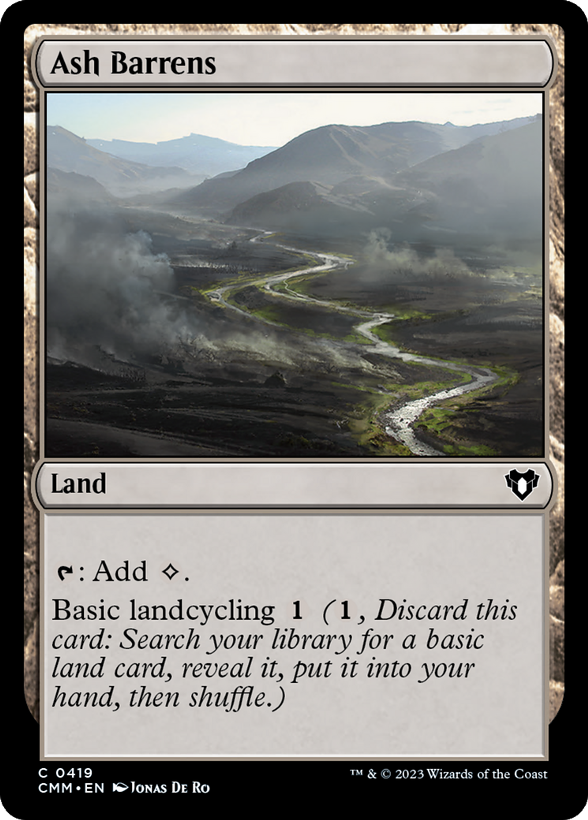 Ash Barrens — Commander Masters — Magic: The Gathering