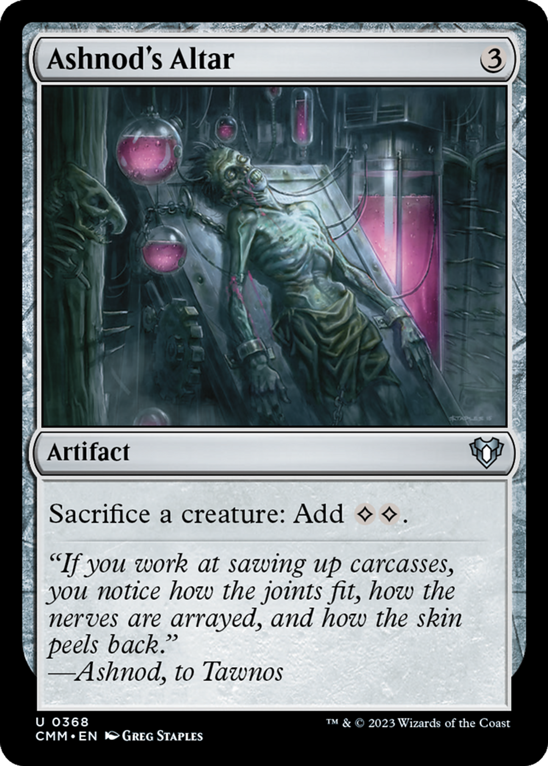 Autel d'Ashnod — Commander Masters — Magic: The Gathering
