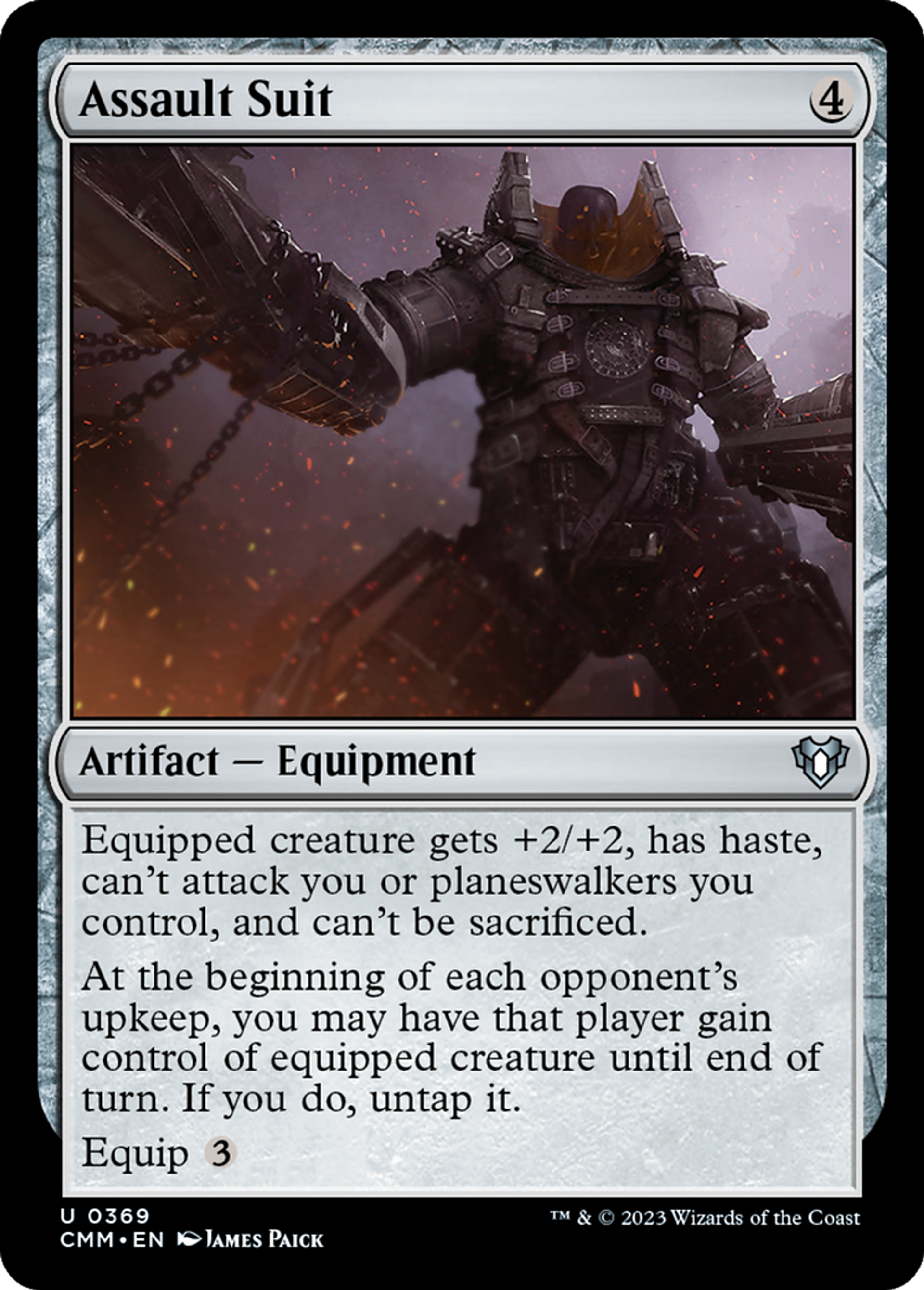 Assault Suit — Commander Masters — Magic: The Gathering