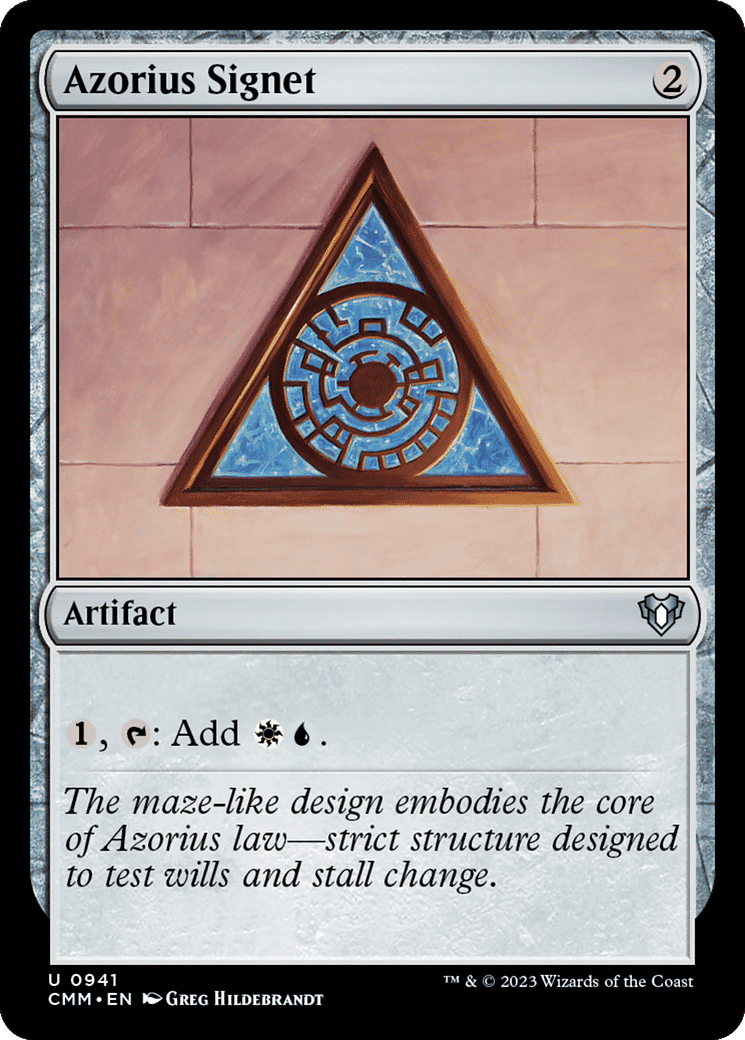 Azorius Signet — Commander Masters — Magic: The Gathering