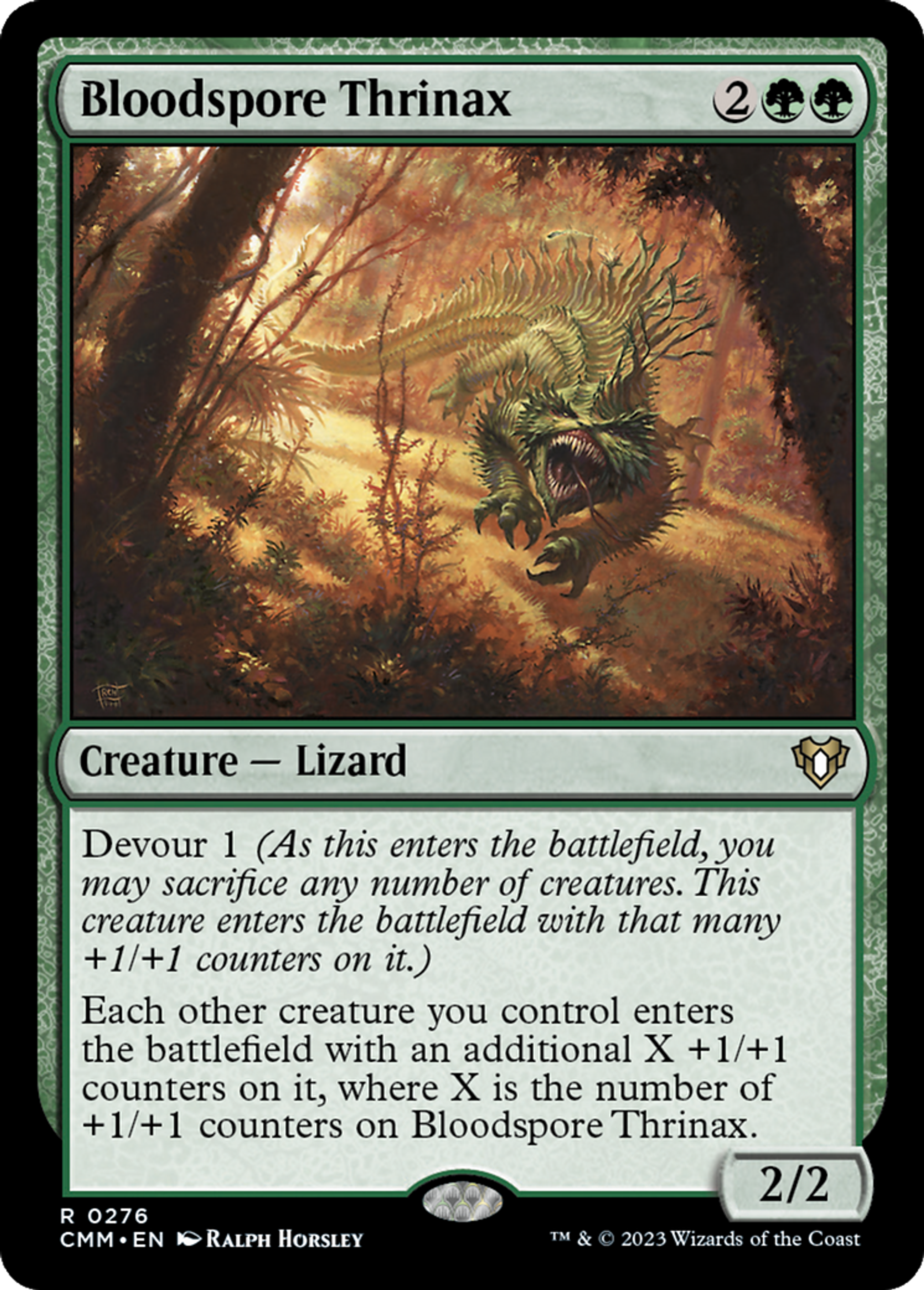 Bloodspore Thrinax — Commander Masters — Magic: The Gathering