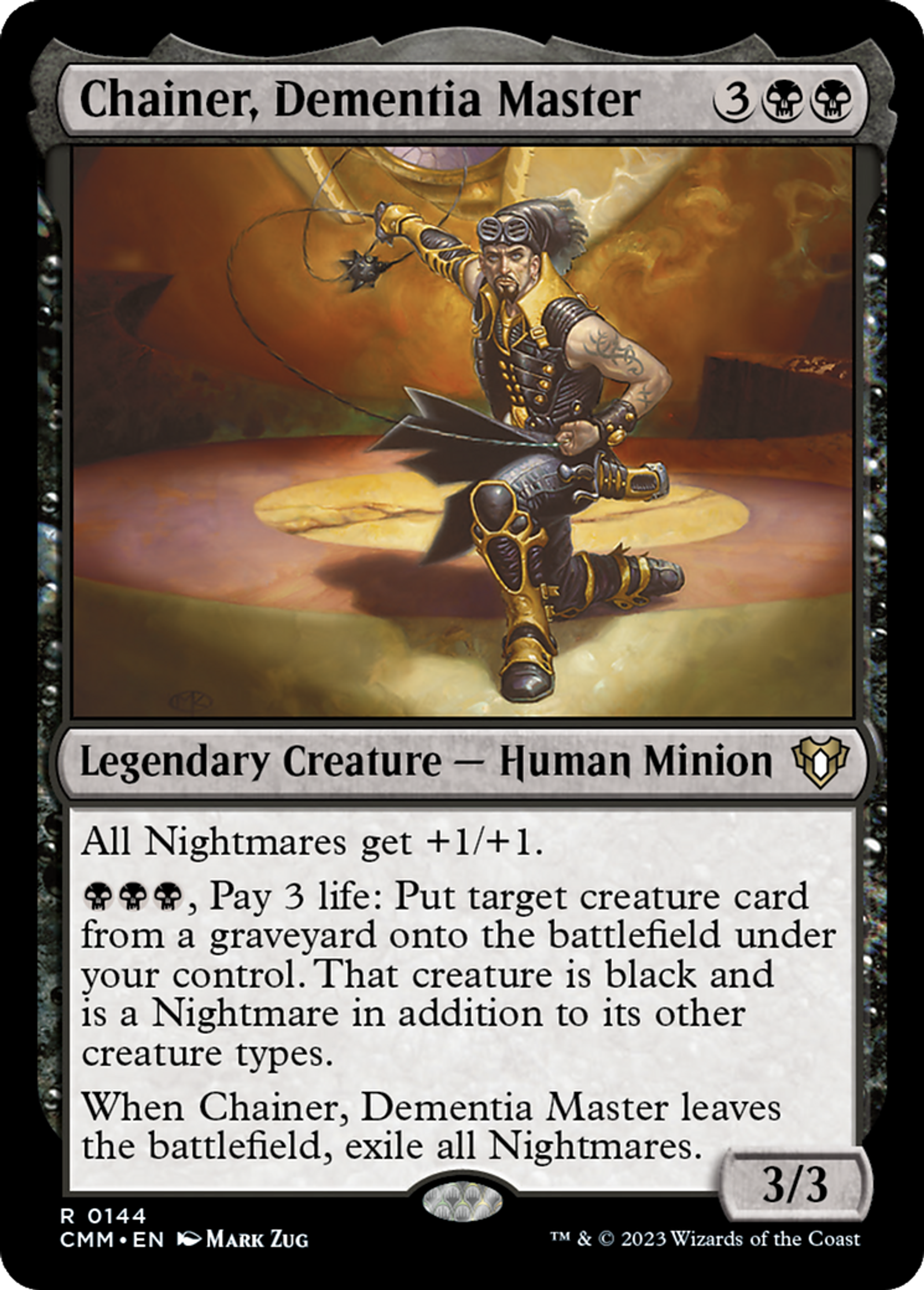 Chainer, Dementia Master — Commander Masters — Magic: The Gathering