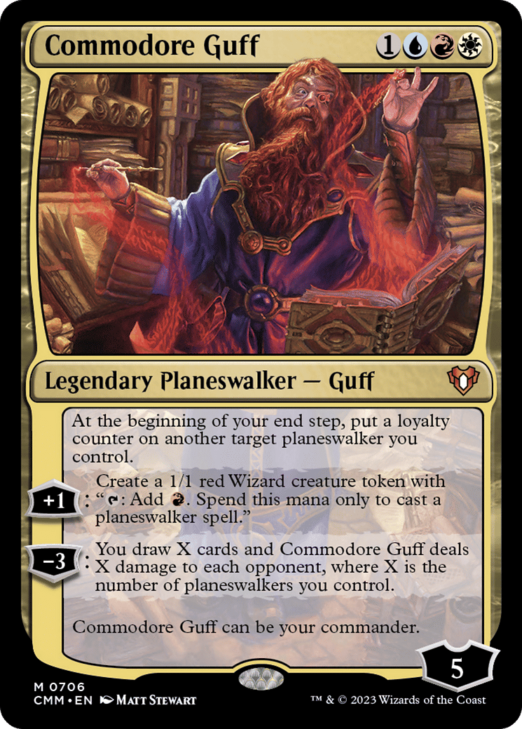 Commodore Guff — Commander Masters — Magic: The Gathering