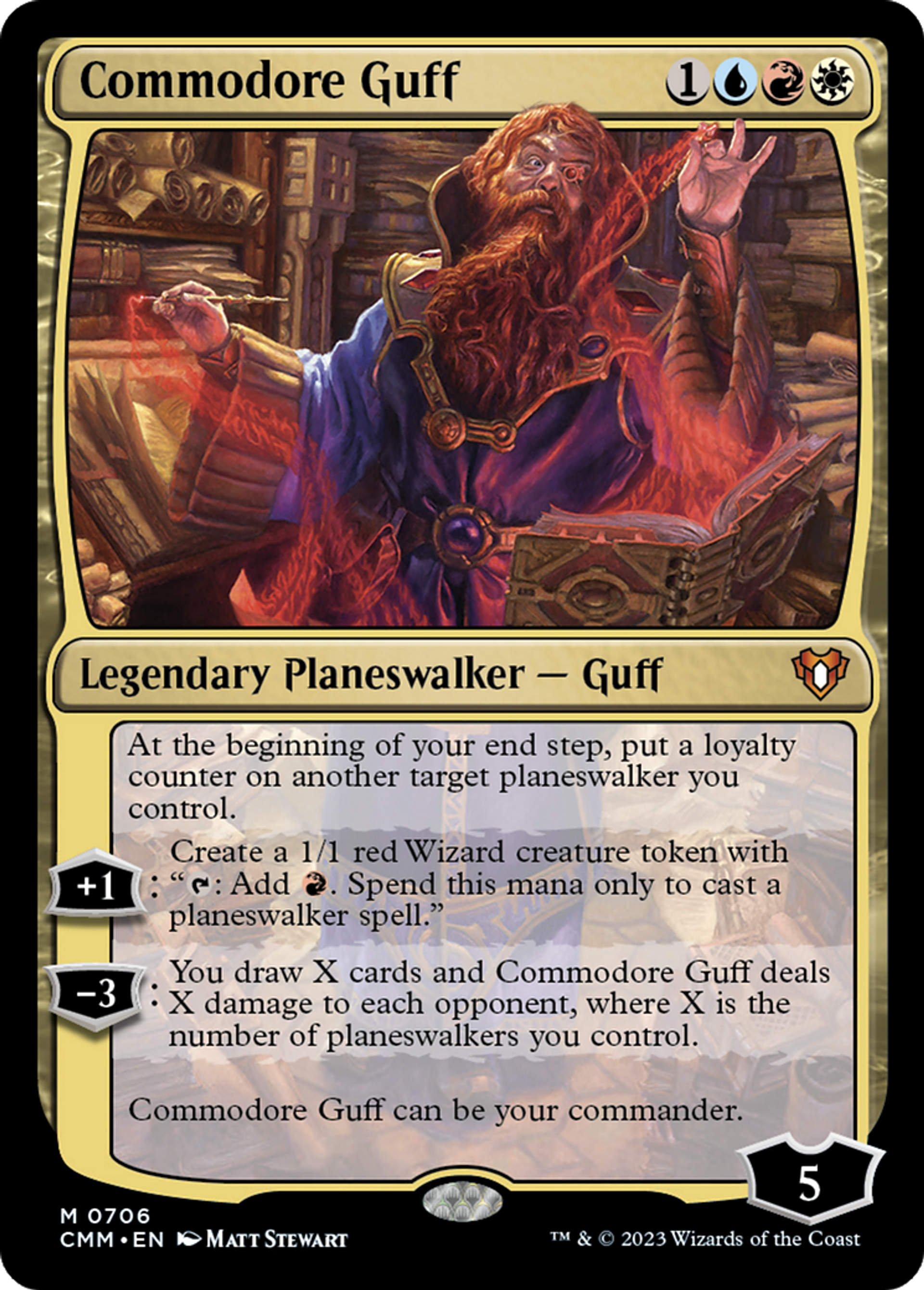 Commodore Guff — Commander Masters — Magic: The Gathering